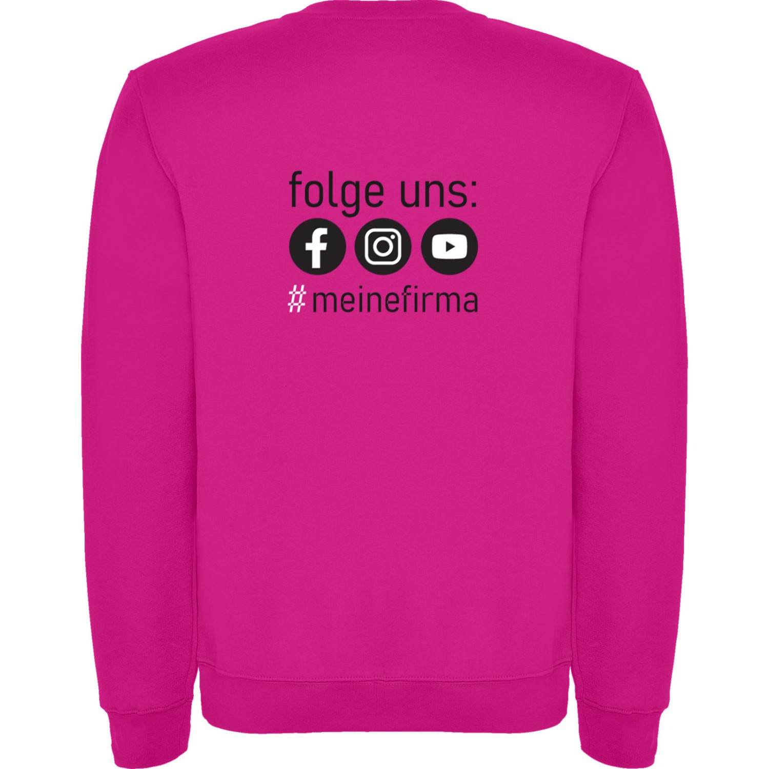 1. Foto Sweatshirt CLASICA Pullover mit Logo Druck (Farbe: pink Größe: M)