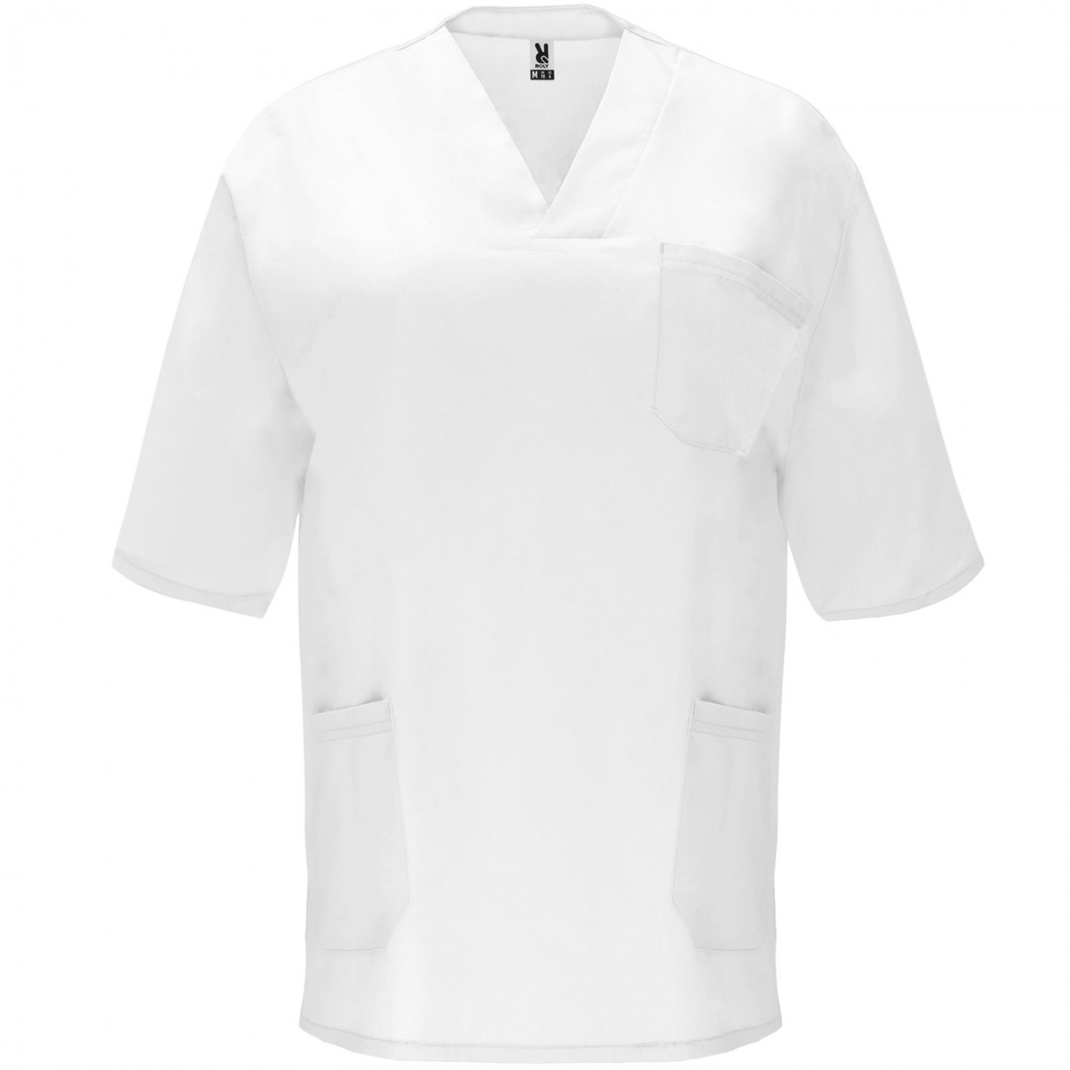 Schlupfkasack Medizin Pflege Unisex Hemd Jacke (Farbe: weiß Größe: M)