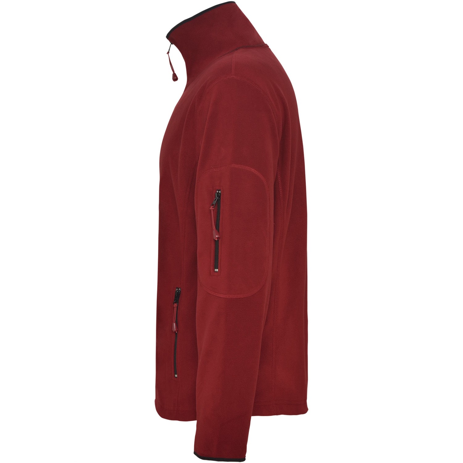 2. Foto Micro Fleecejacke LUCIANE Rot Größe XL mit Druck selbst gestalten