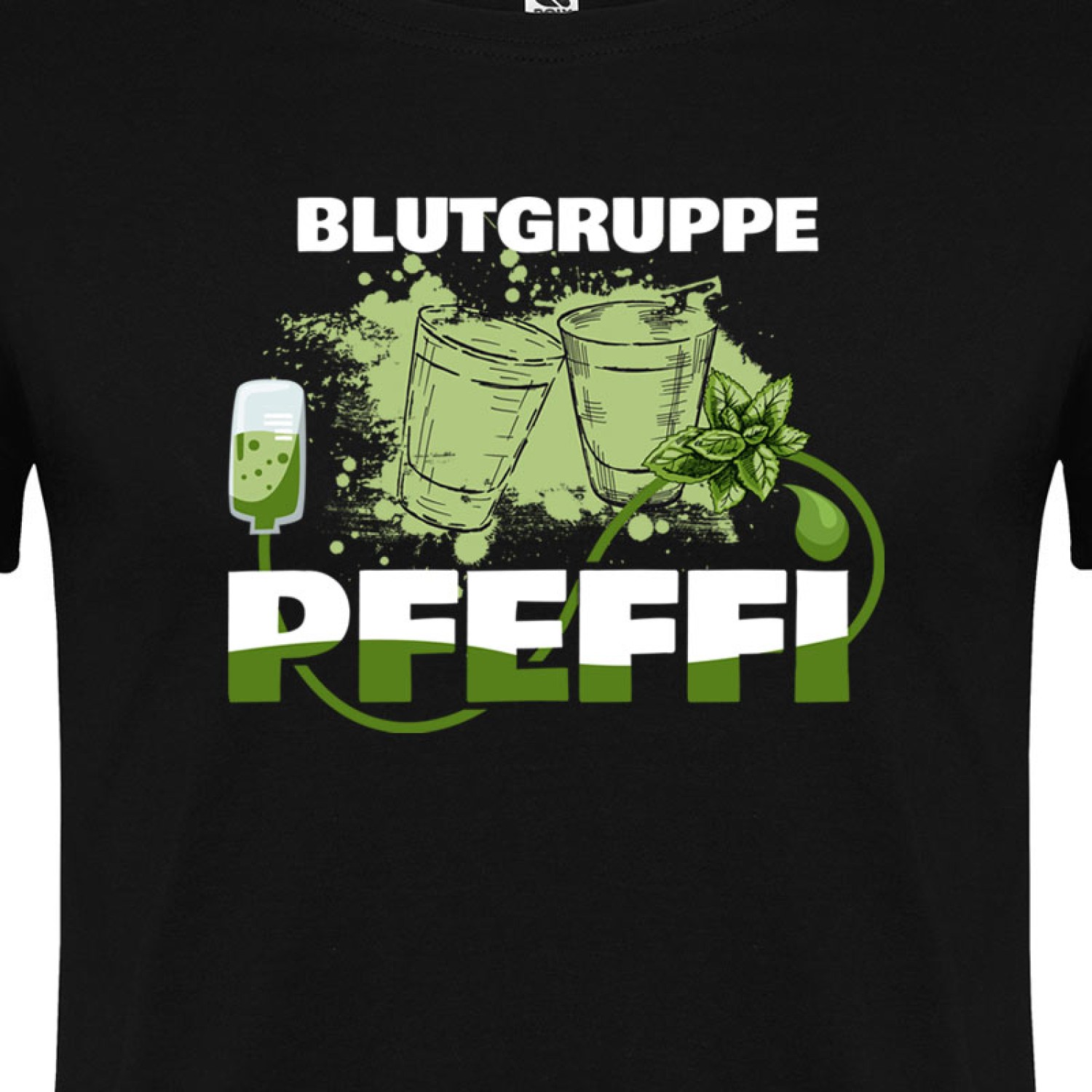 2. Foto T-Shirt Blutgruppe Pfeffi XL Pfefferminz Likör Kult