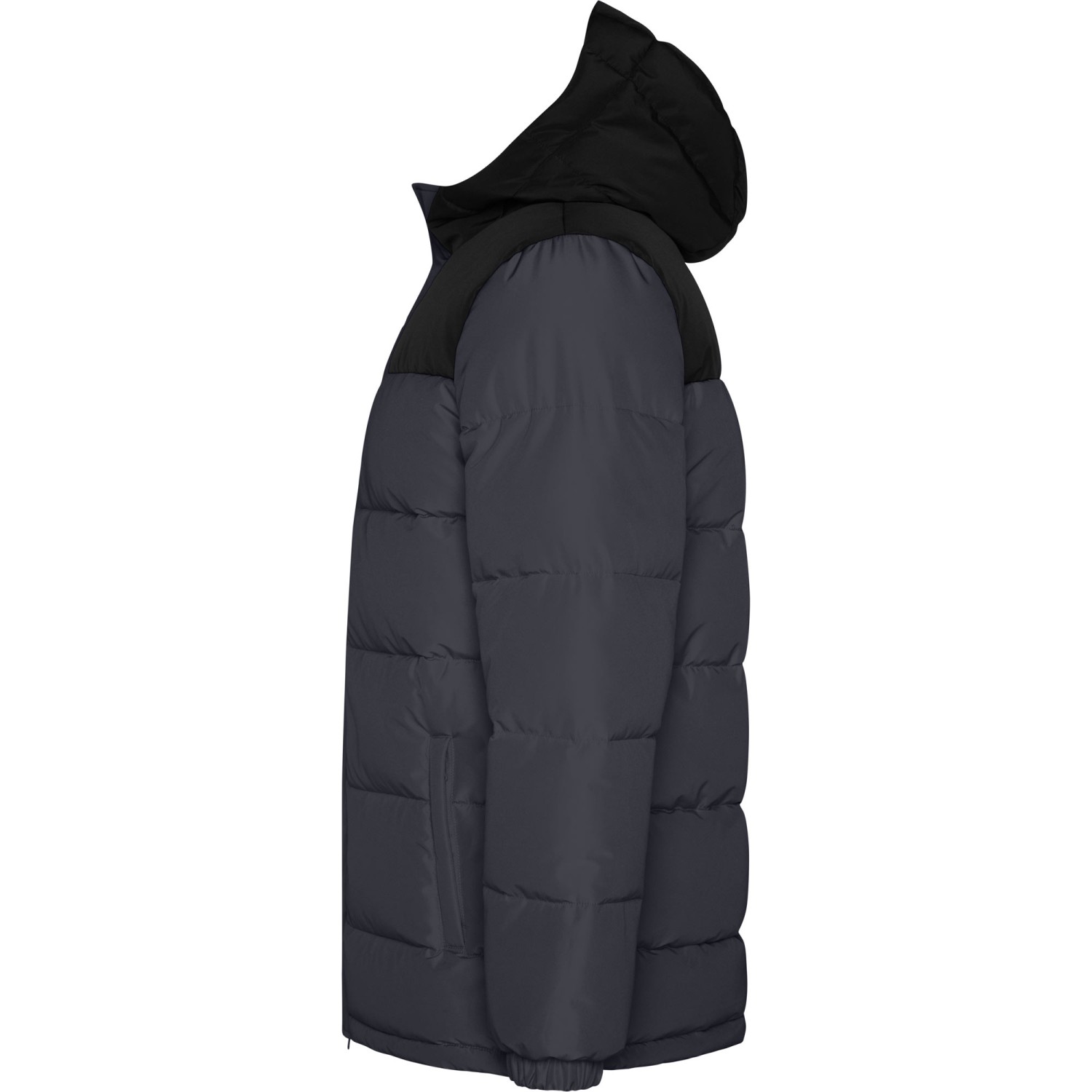 2. Foto Jacke TALLIN gepolsterte Winterjacke mit Druck (Farbe: Grau-Schwarz Größe: M)