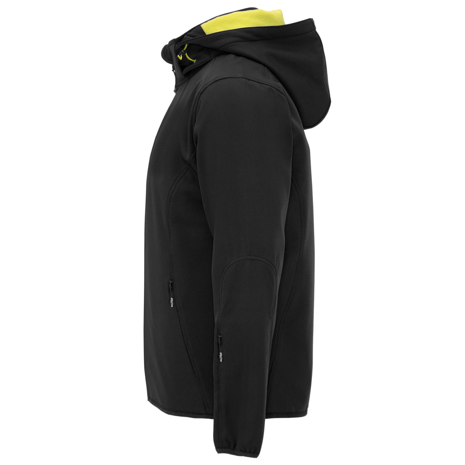 4. Foto Softshell Jacke Siberia Arbeitsjacke 2-lagig mit Kapuze (Farbe: schwarz Größe: XL)