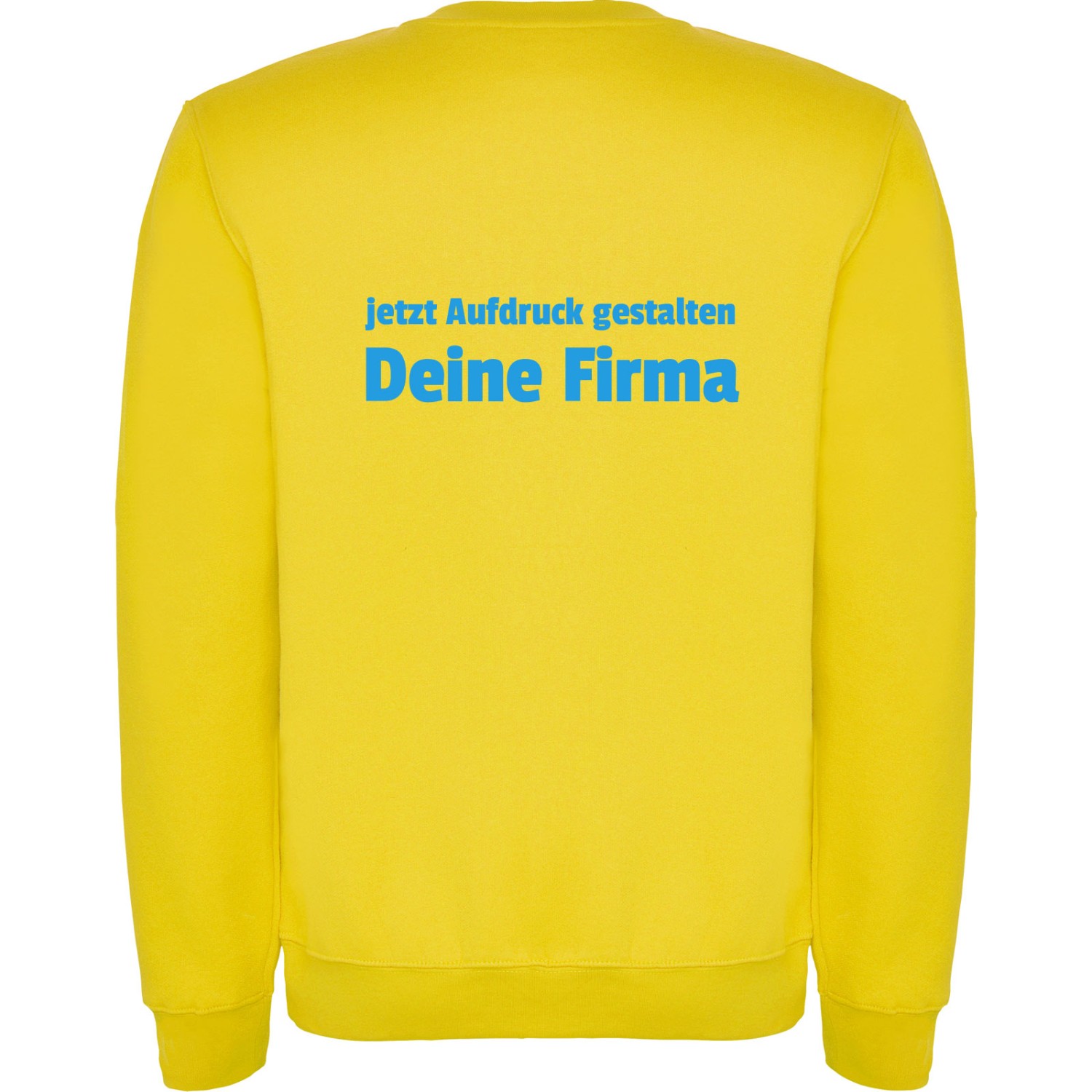 1. Foto Sweatshirt CLASICA Pullover mit Logo Druck (Farbe: gelb Größe: XXL)