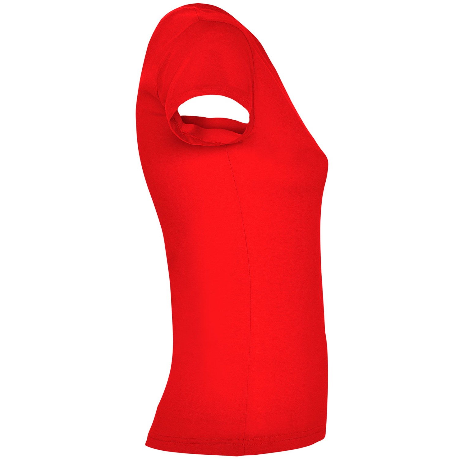 2. Foto Shirt VICTORIA V-Ausschnitt Rot Ladies Größe XL mit Druck