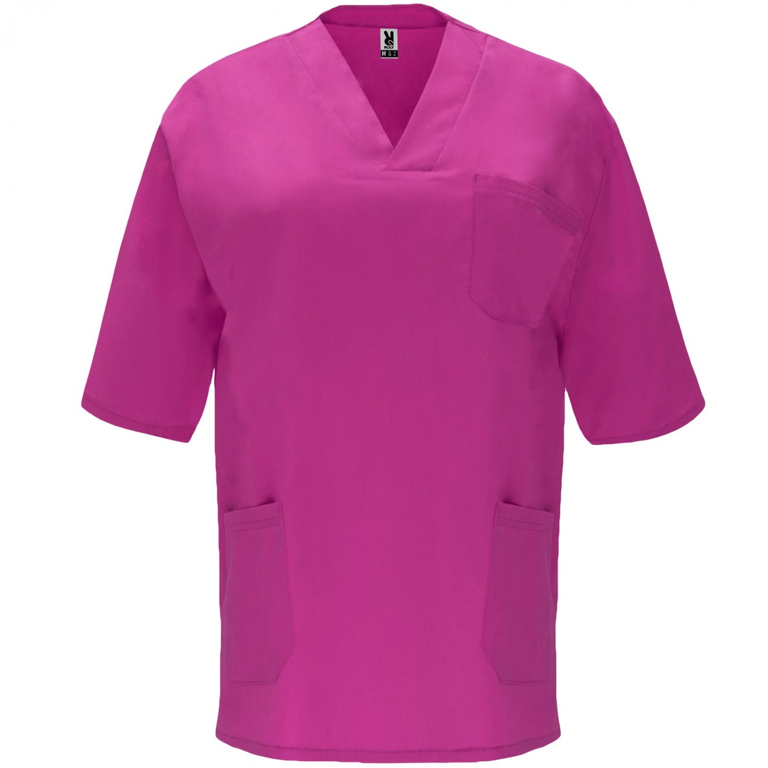 Schlupfkasack Medizin Pflege Unisex Hemd Jacke (Farbe: violett Größe: M)