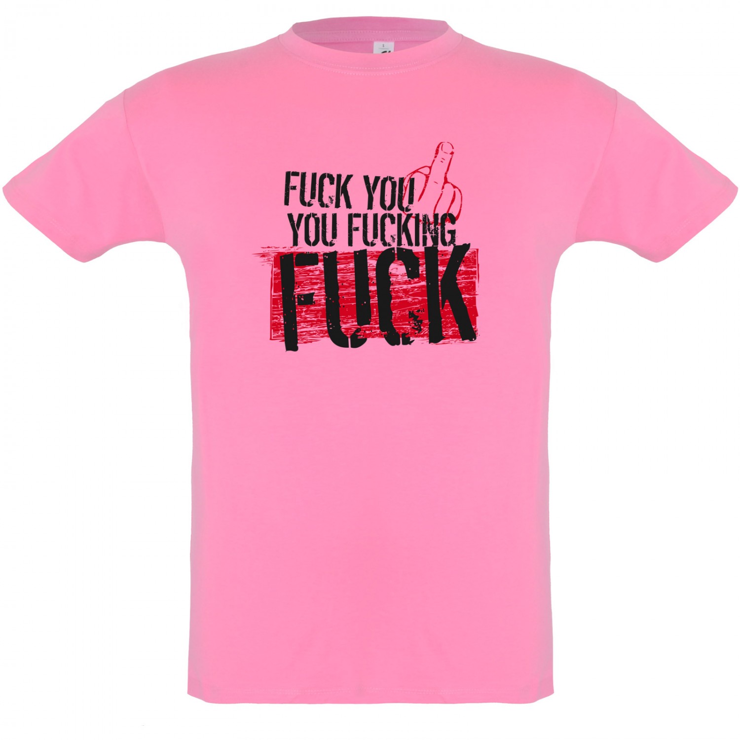 T-Shirt Fuck your fucking fuck Shirt Premium (Farbe: pink Größe: 3XL)