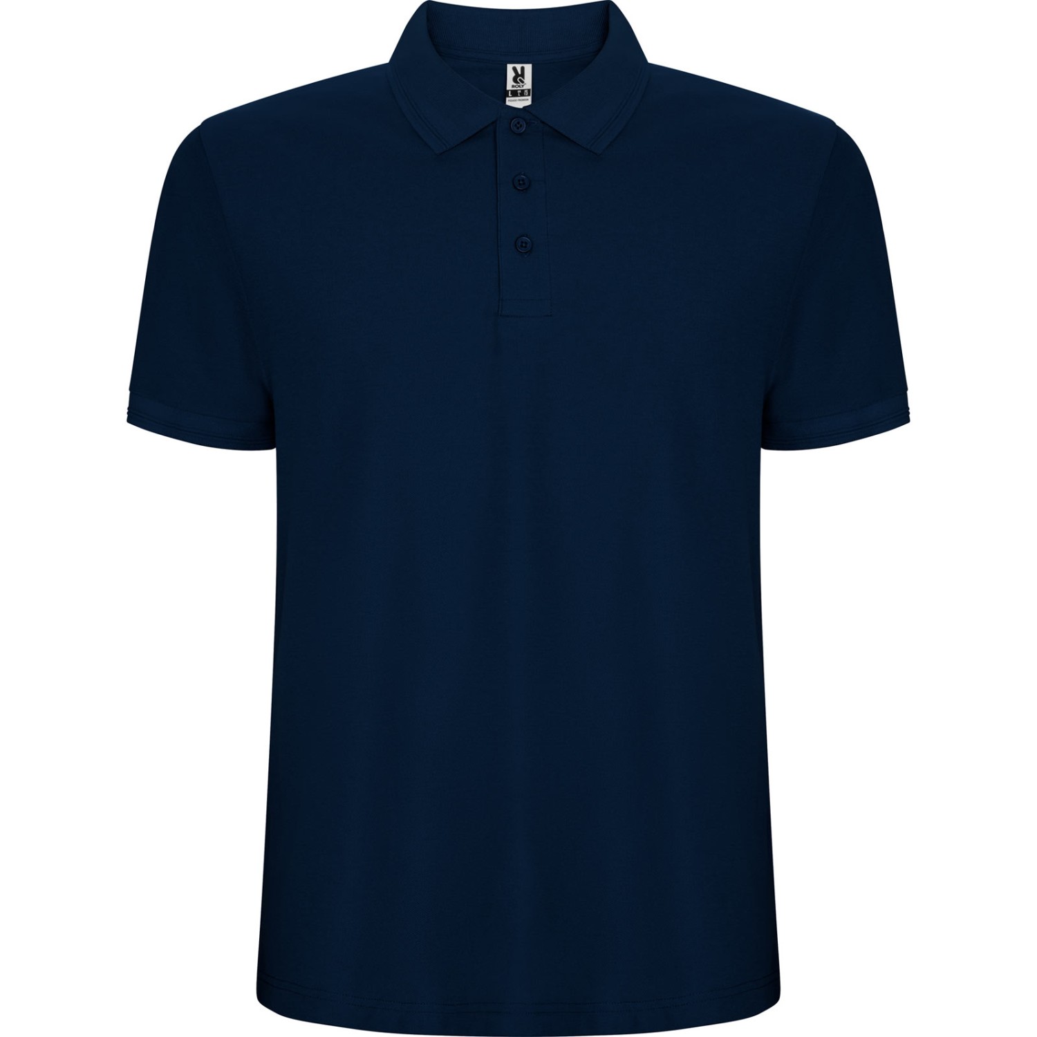 0. Foto Polo Shirt PEGASO Premium mit Logo Text Druck (Farbe: navy Größe: 3XL)