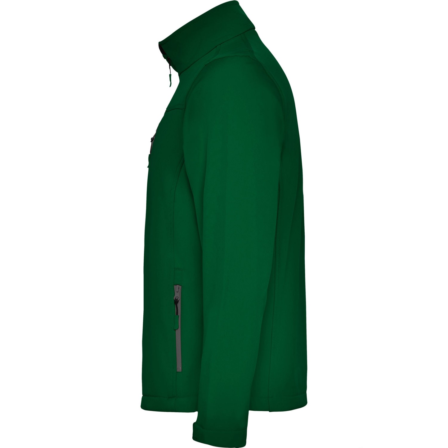 2. Foto Softshell Jacke ANTARTIDA Flaschengrün L Arbeitsjacke mit Logo Text Druck