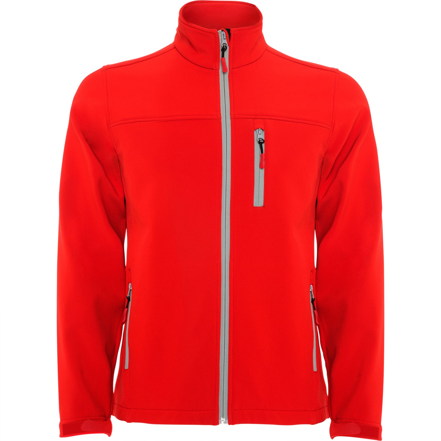 Softshell Jacke ANTARTIDA Flaschengrün XXL Arbeitsjacke mit Logo Text Druck Rot