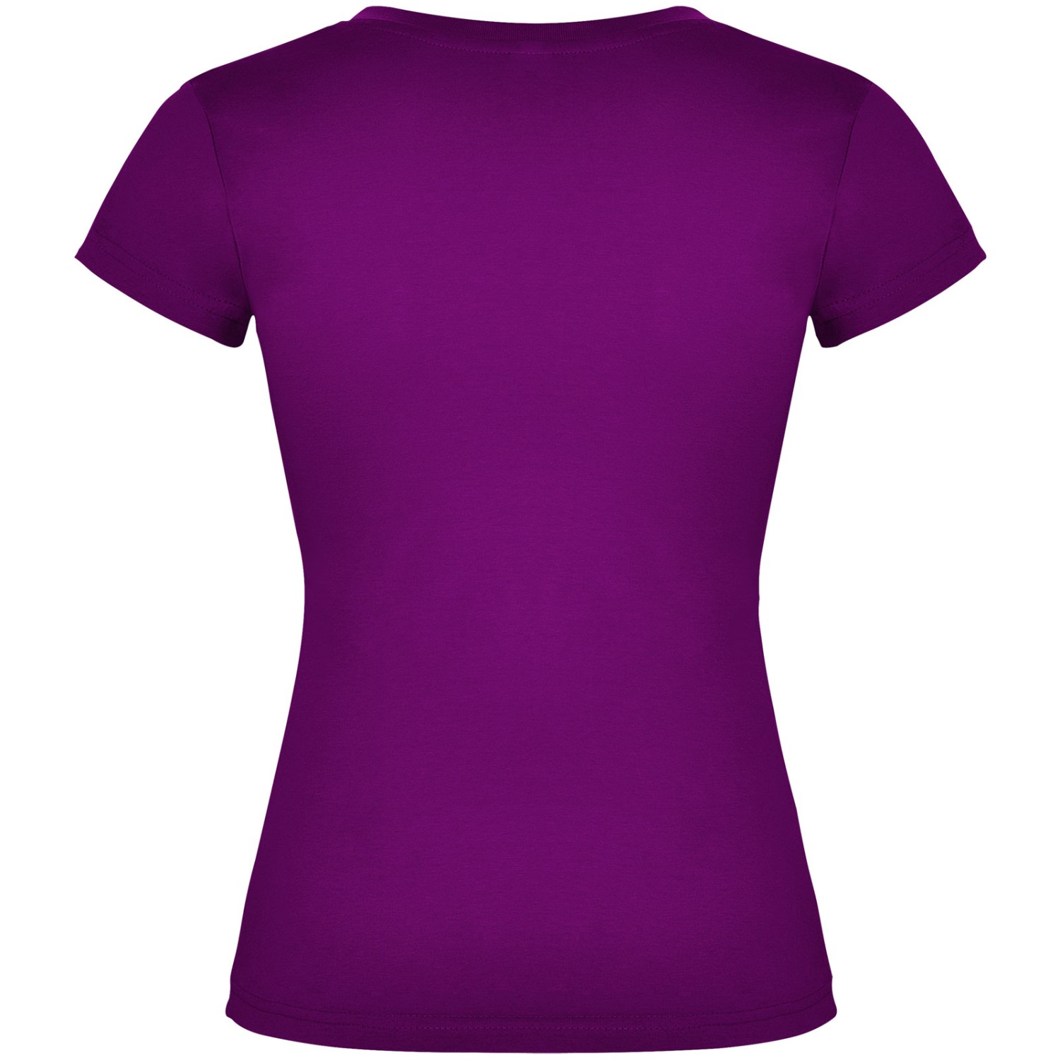 1. Foto Shirt VICTORIA V-Ausschnitt Ladies mit Druck (Farbe: Violett Größe: S)