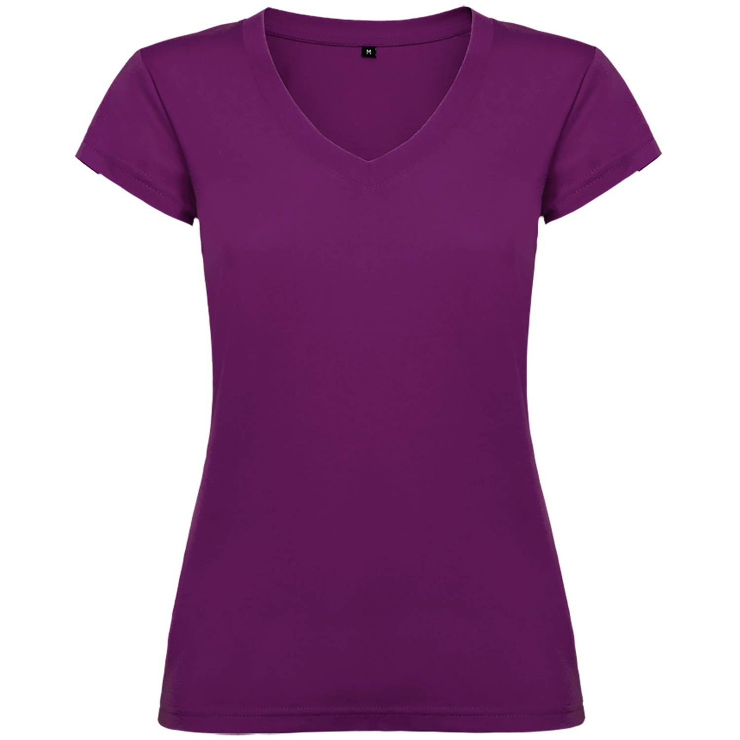 Shirt VICTORIA V-Ausschnitt Ladies mit Druck (Farbe: Grün Größe: S) Violett