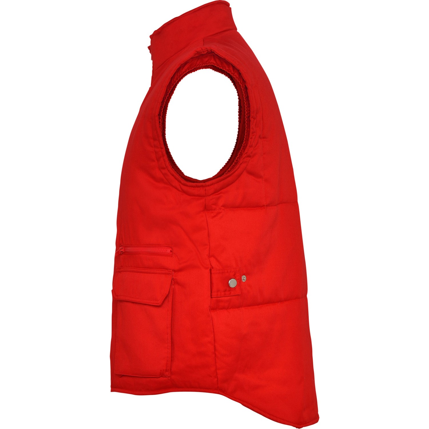 2. Foto Weste ALMANZOR Rot Arbeitsweste warm Größe XL mit Druck