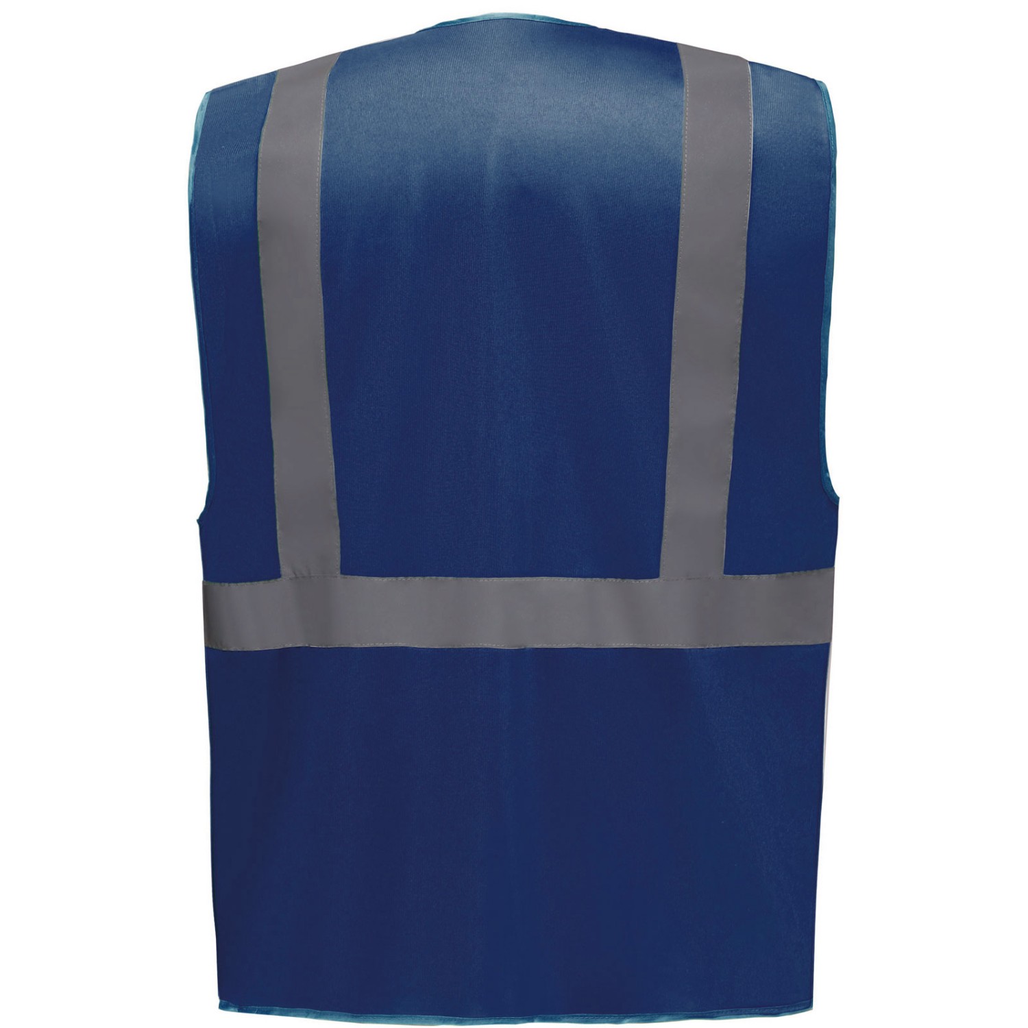1. Foto Warnweste HVW801 Navy Blau 3XL mit Taschen und Reißverschluss