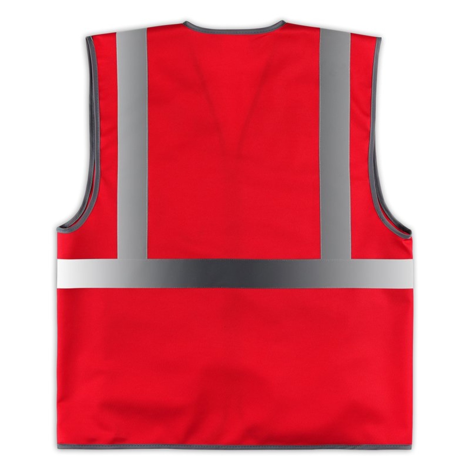1. Foto Warnweste FUNCTION Reißverschluss und Taschen mit Druck (Farbe: rot Größe: 3XL)