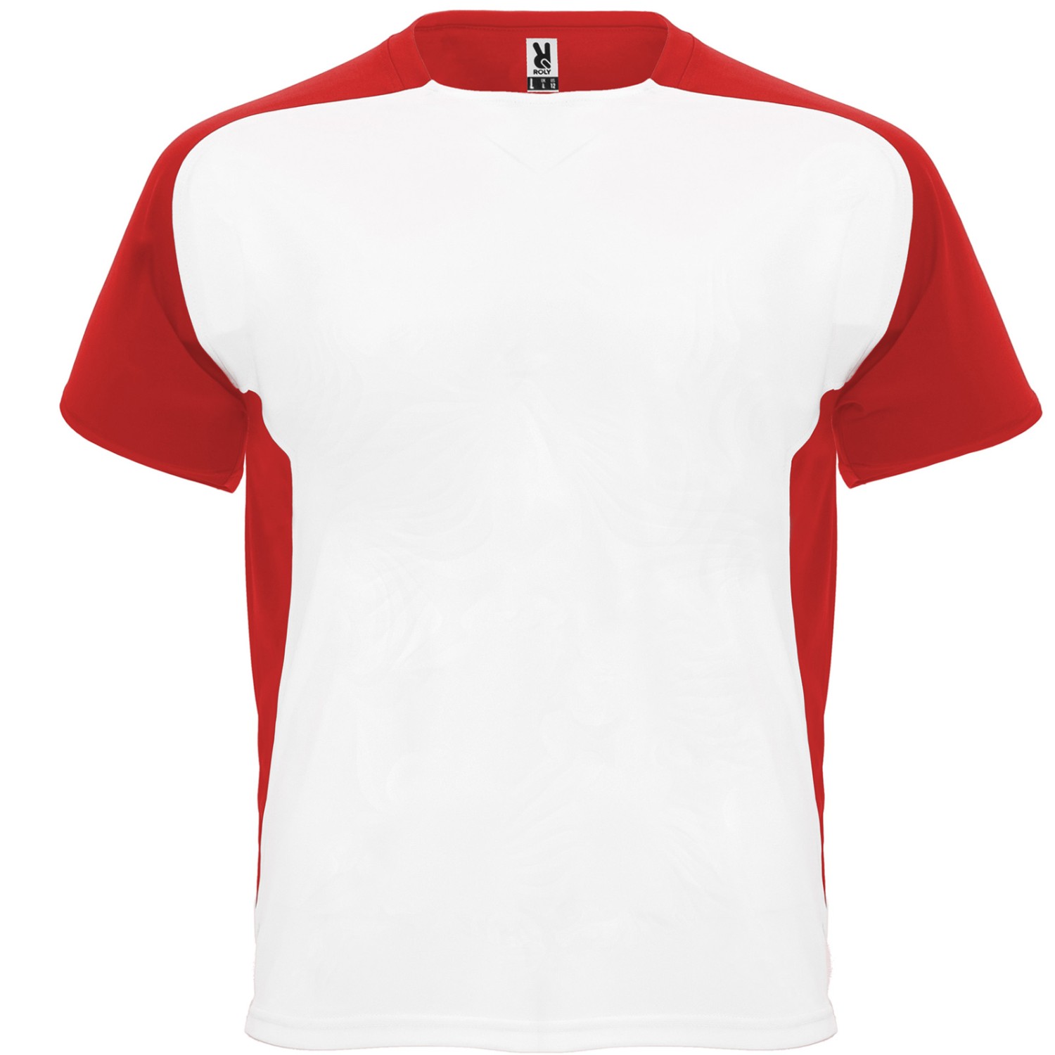0. Foto Trikot Sportshirt BUGATTI Weiß-Rot 16 Jahre mit Druck