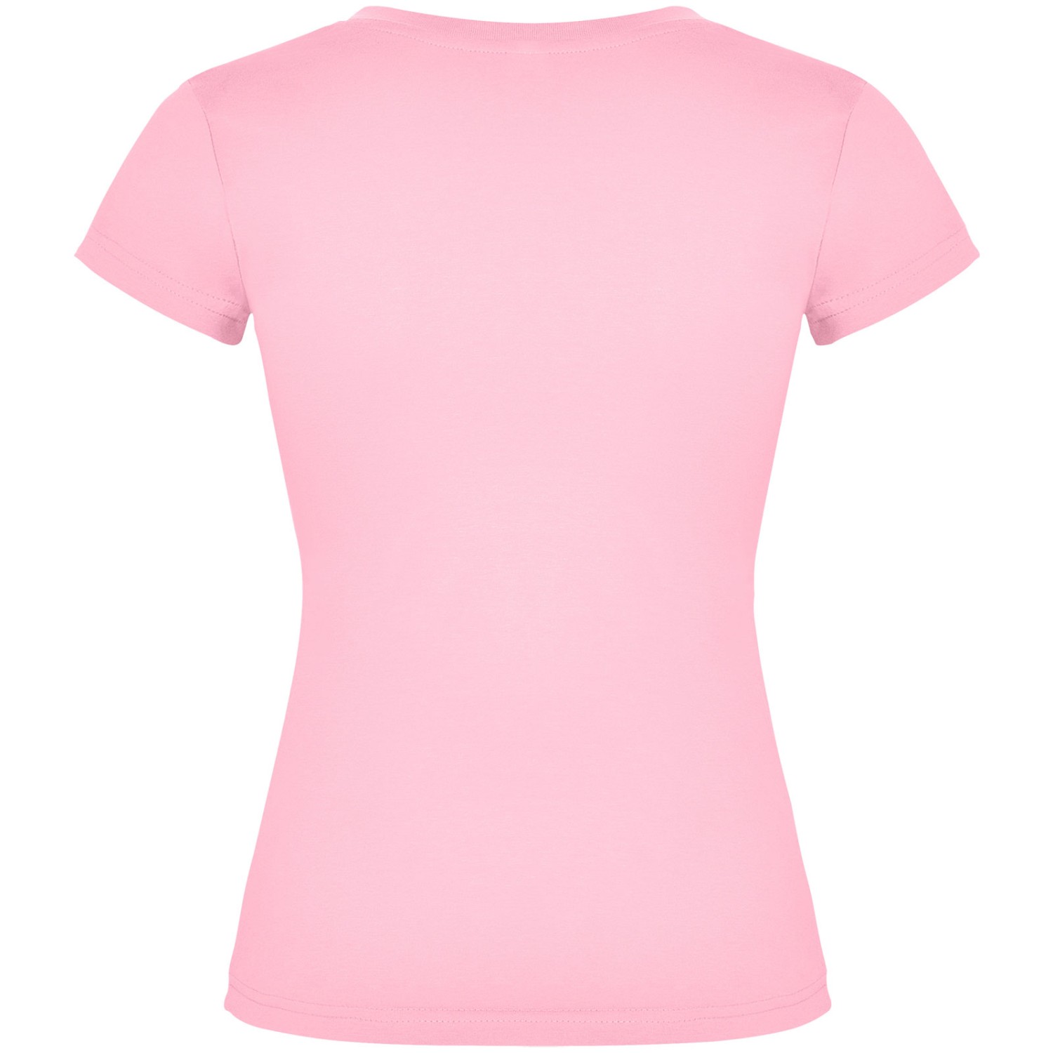 1. Foto Shirt VICTORIA V-Ausschnitt Ladies mit Druck (Farbe: Rosa Größe: S)