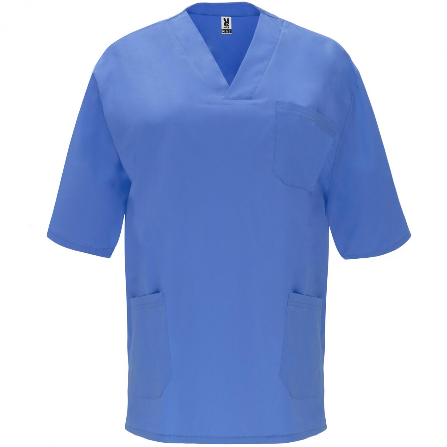 Schlupfkasack Medizin Pflege Unisex Hemd Jacke (Farbe: OP-blau Größe: M)