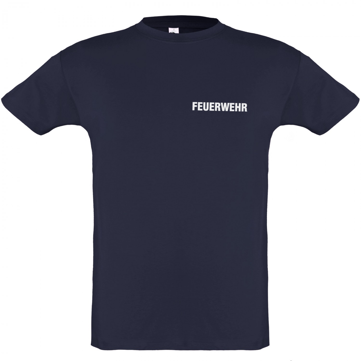 185g/m² Feuerwehr T-Shirt Druck beidseitig reflektierend mit Ortsnamen 110-5XL 