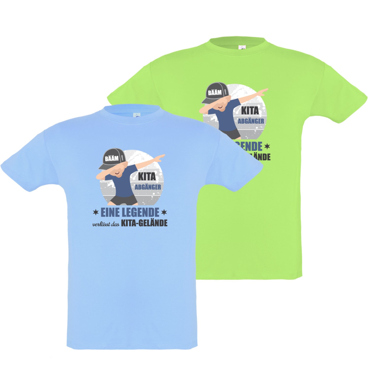 1. Foto T-Shirt Kita Jungs Abgänger Legende Shirt Kindegarten (Farbe: limette Größe: 106/116)