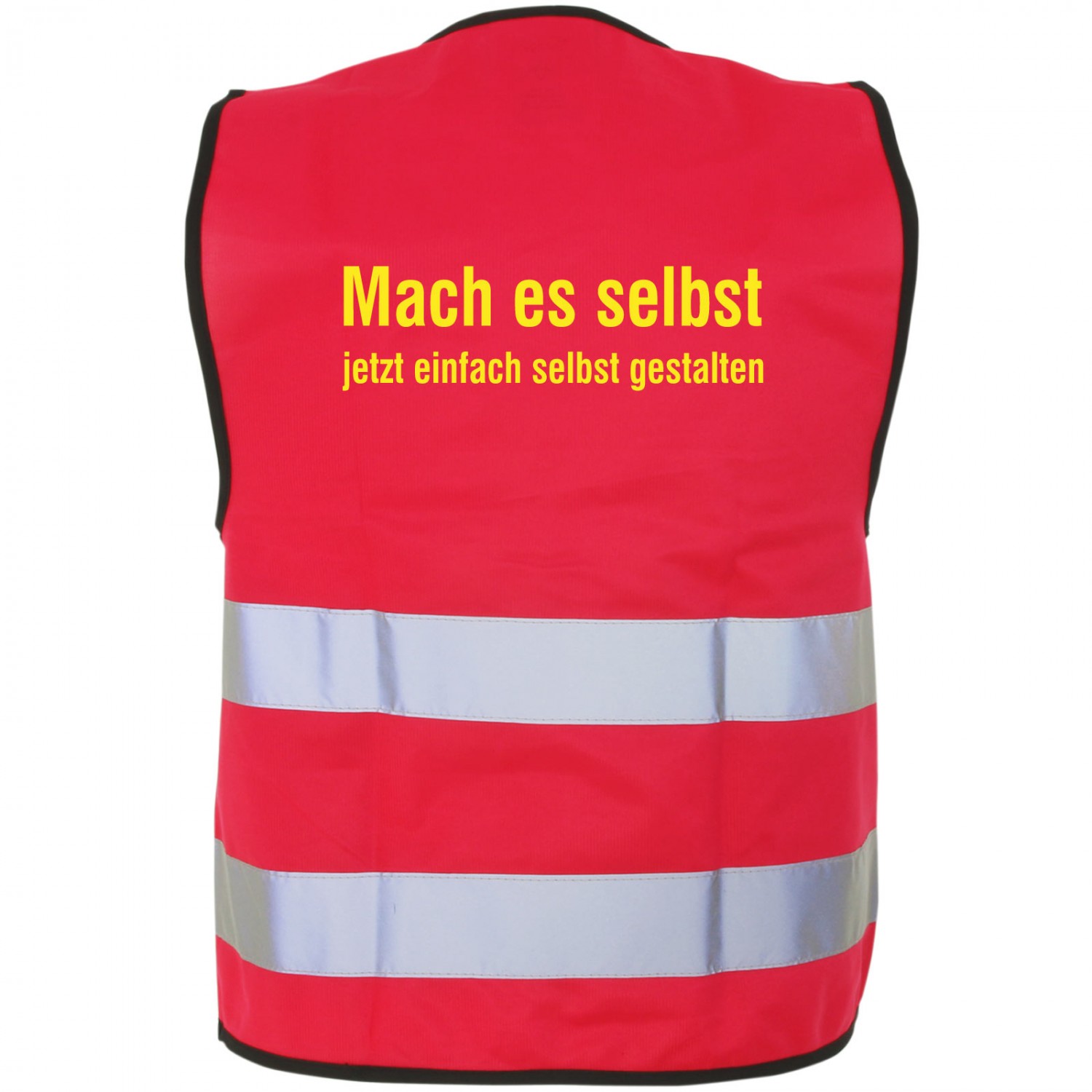 2. Foto Warnweste Funktionsweste Rot Größe XL Druck selbst gestalten