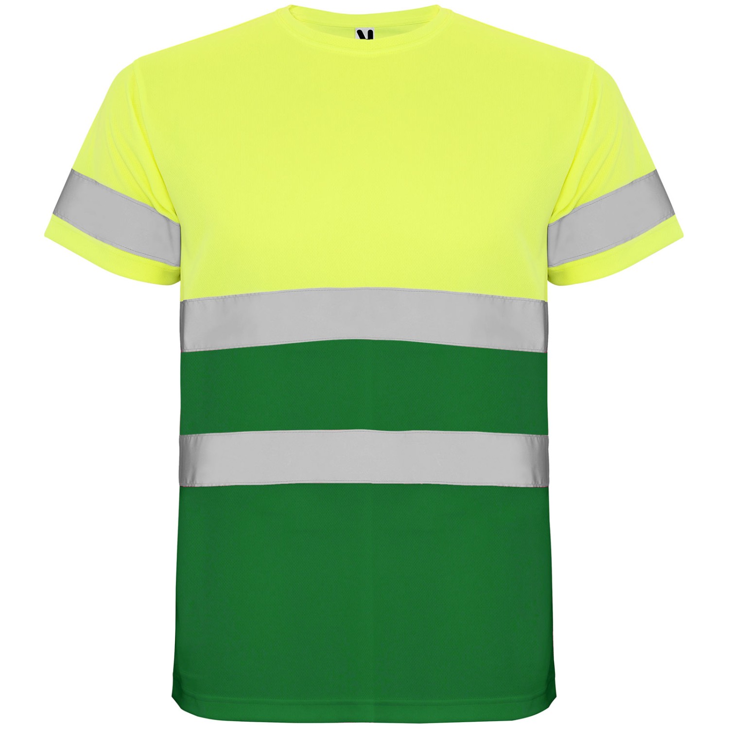 0. Foto T-Shirt DELTA Grün Gelb XL reflektierend HI VIZ für Forst Garten