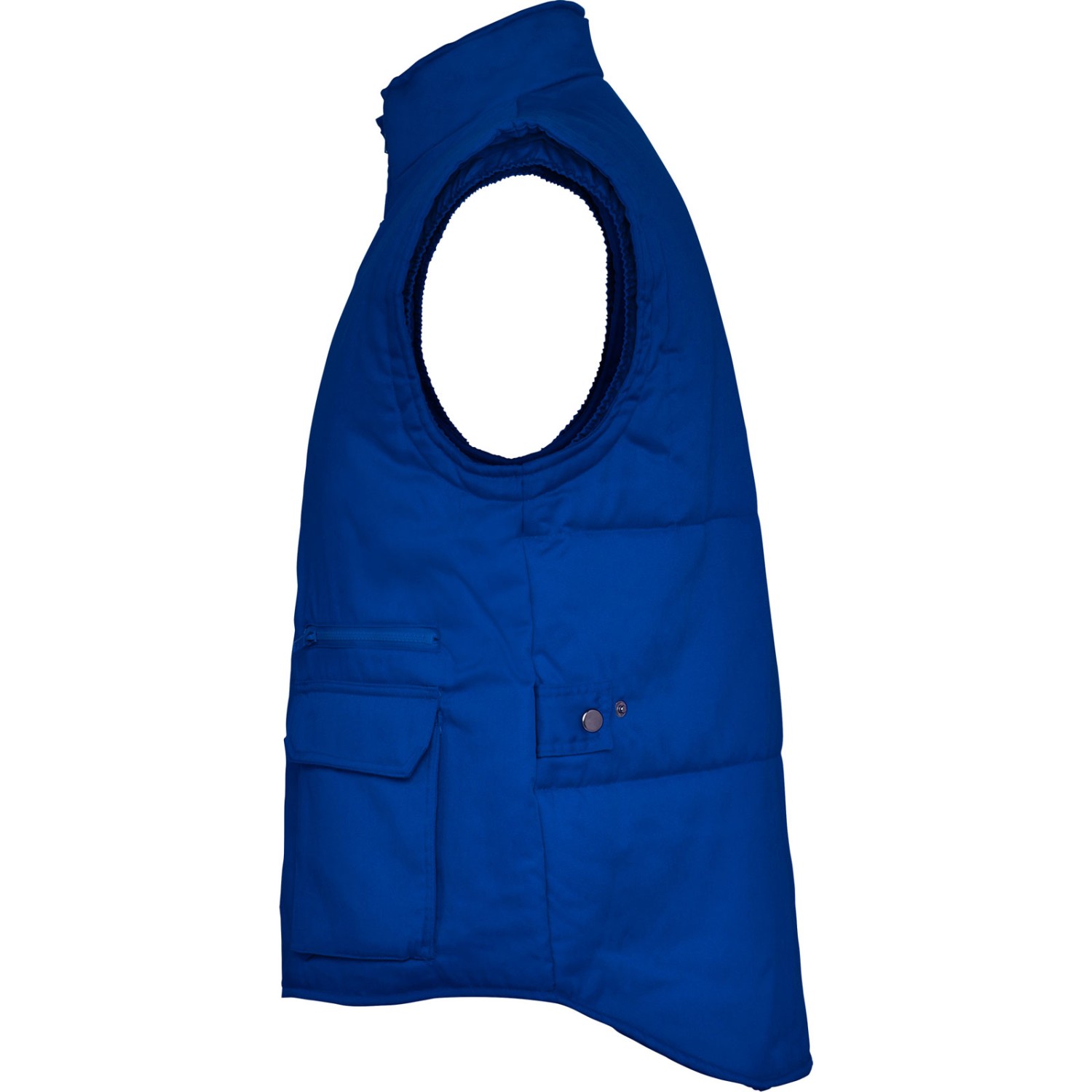 2. Foto Weste ALMANZOR Blau Arbeitsweste warm Größe M mit Druck
