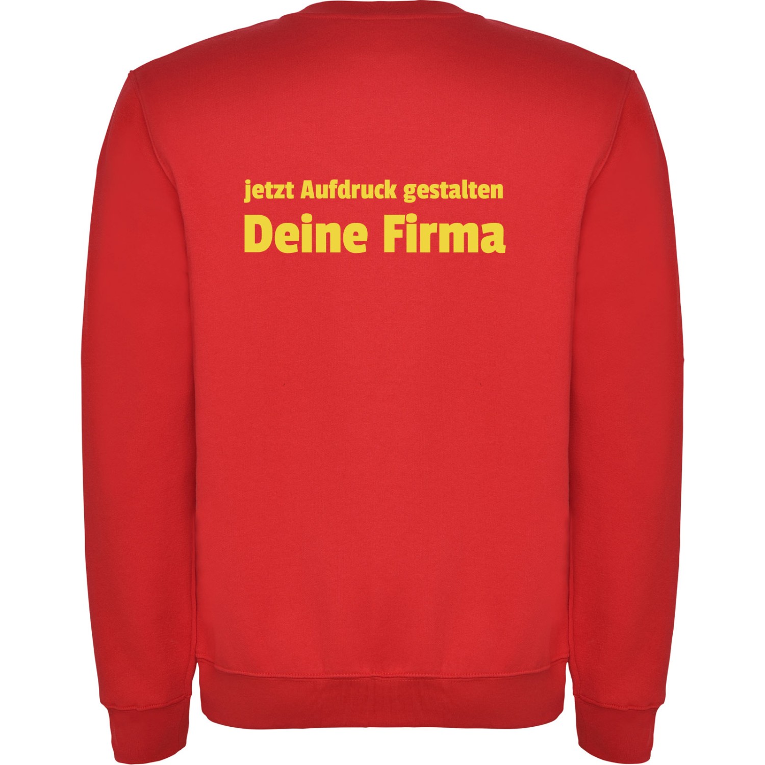 1. Foto Sweatshirt CLASICA Pullover mit Logo Druck (Farbe: rot Größe: S)