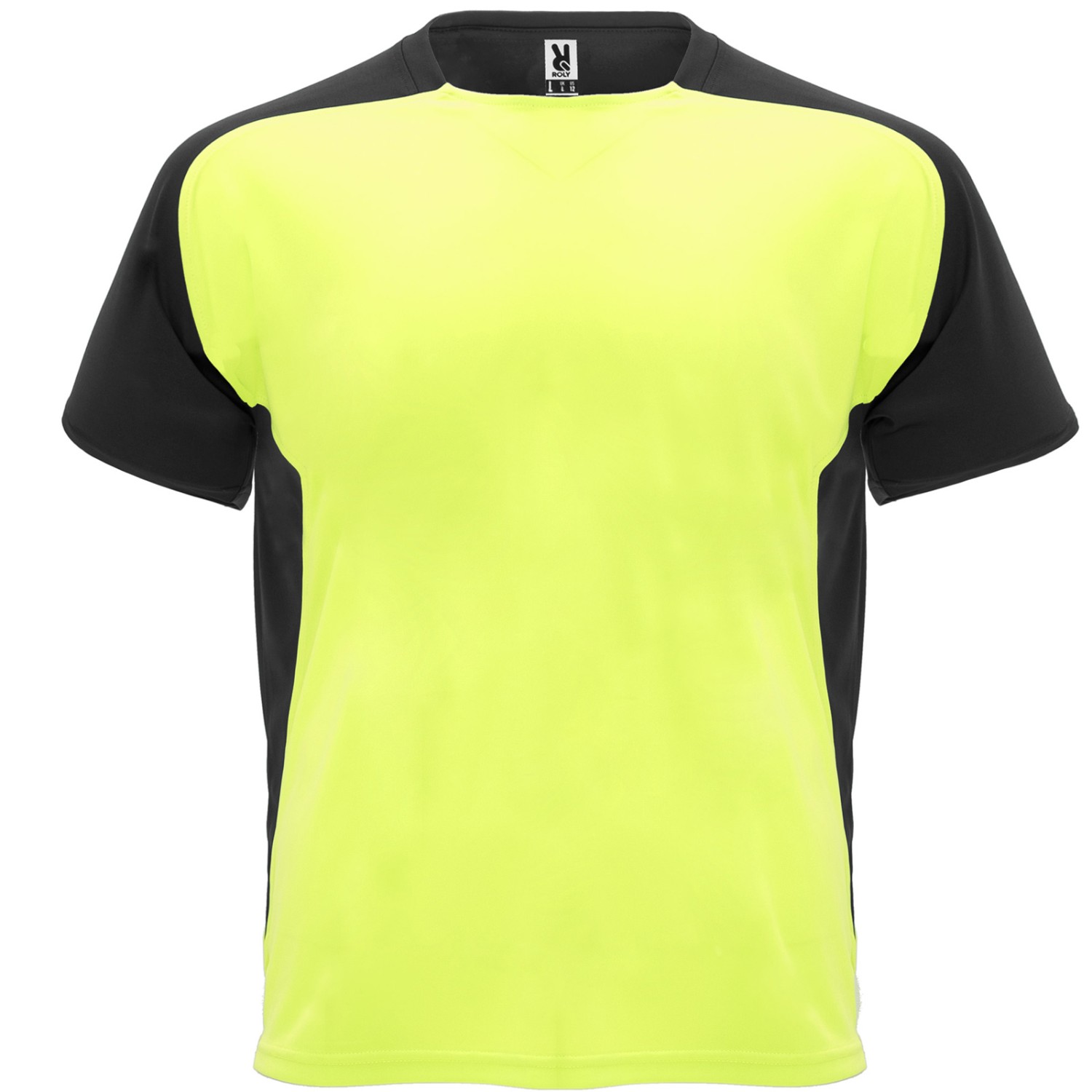 0. Foto Trikot Sportshirt BUGATTI Gelb-Schwarz Größe XL mit Druck