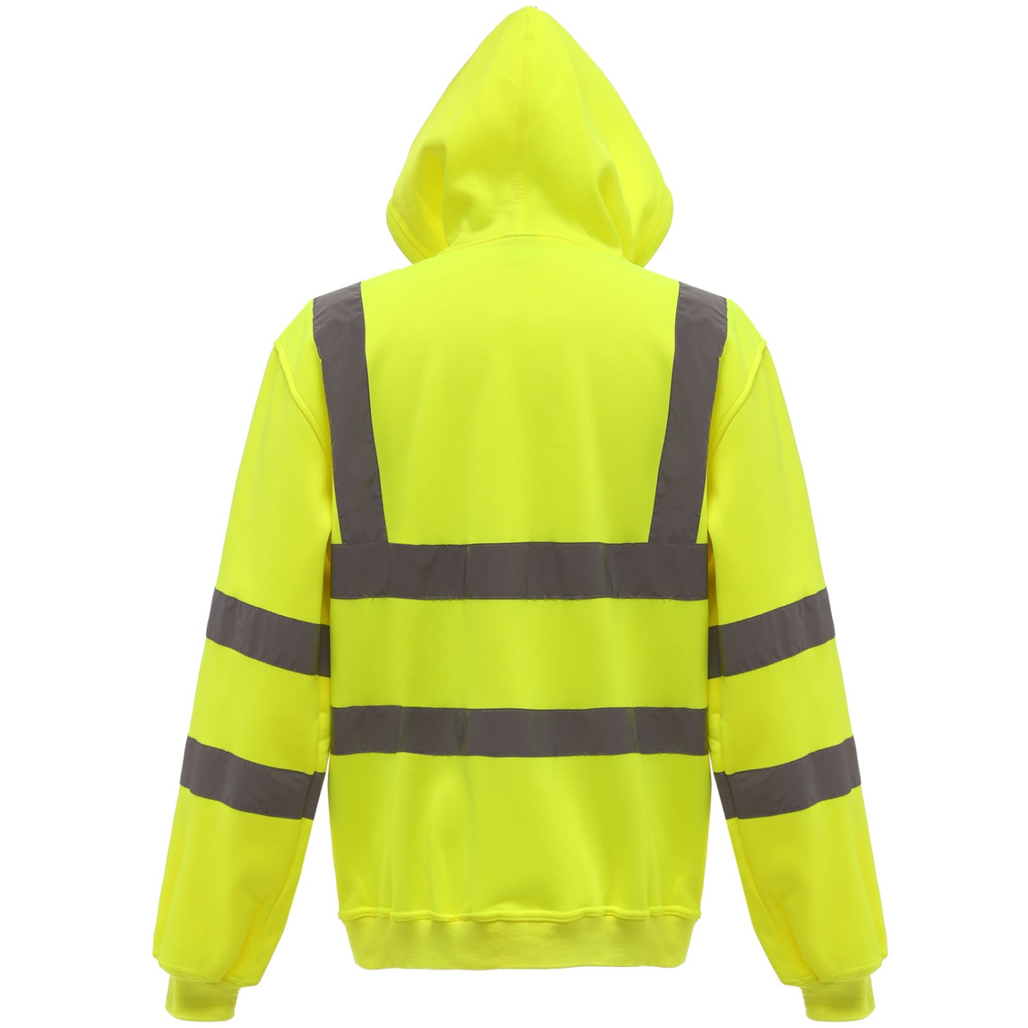 1. Foto Hoodie YOKO Gelb HiVis Kapuzen Pullover Größe S reflektierend