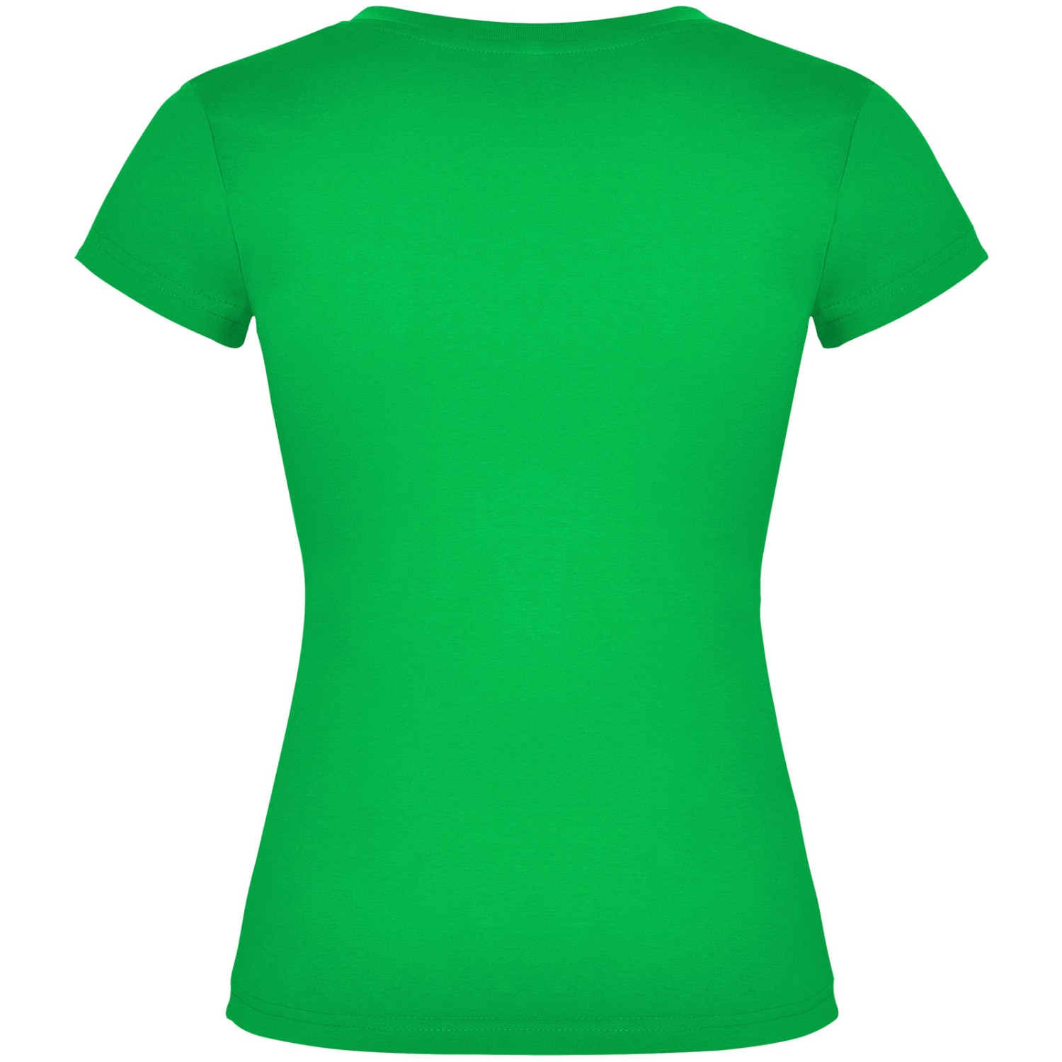 1. Foto Shirt VICTORIA V-Ausschnitt Grün Ladies Größe L mit Druck