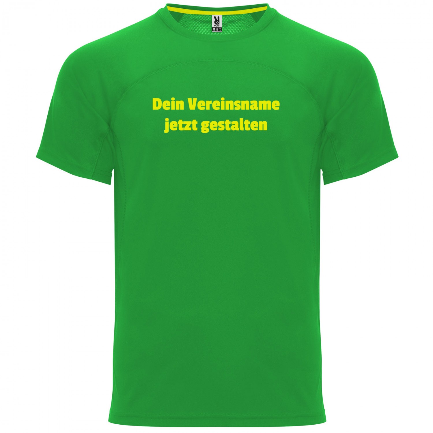 0. Foto Funktions-T-Shirt MONACO leicht für Beruf Sport Freizeit mit Druck (Farbe: grün Größe: S)