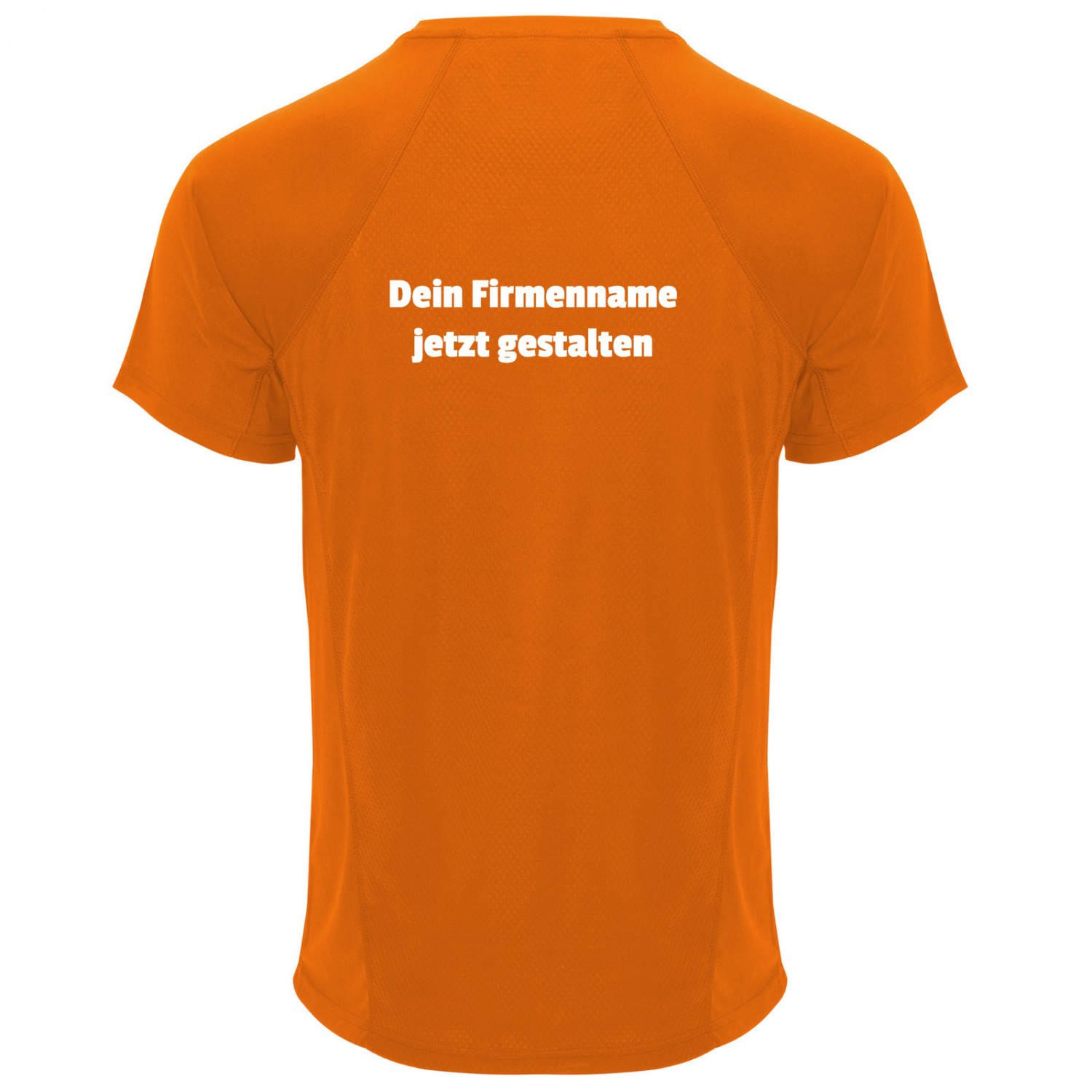 1. Foto Funktions-T-Shirt MONACO leicht für Beruf Sport Freizeit mit Druck (Farbe: orange Größe: L)