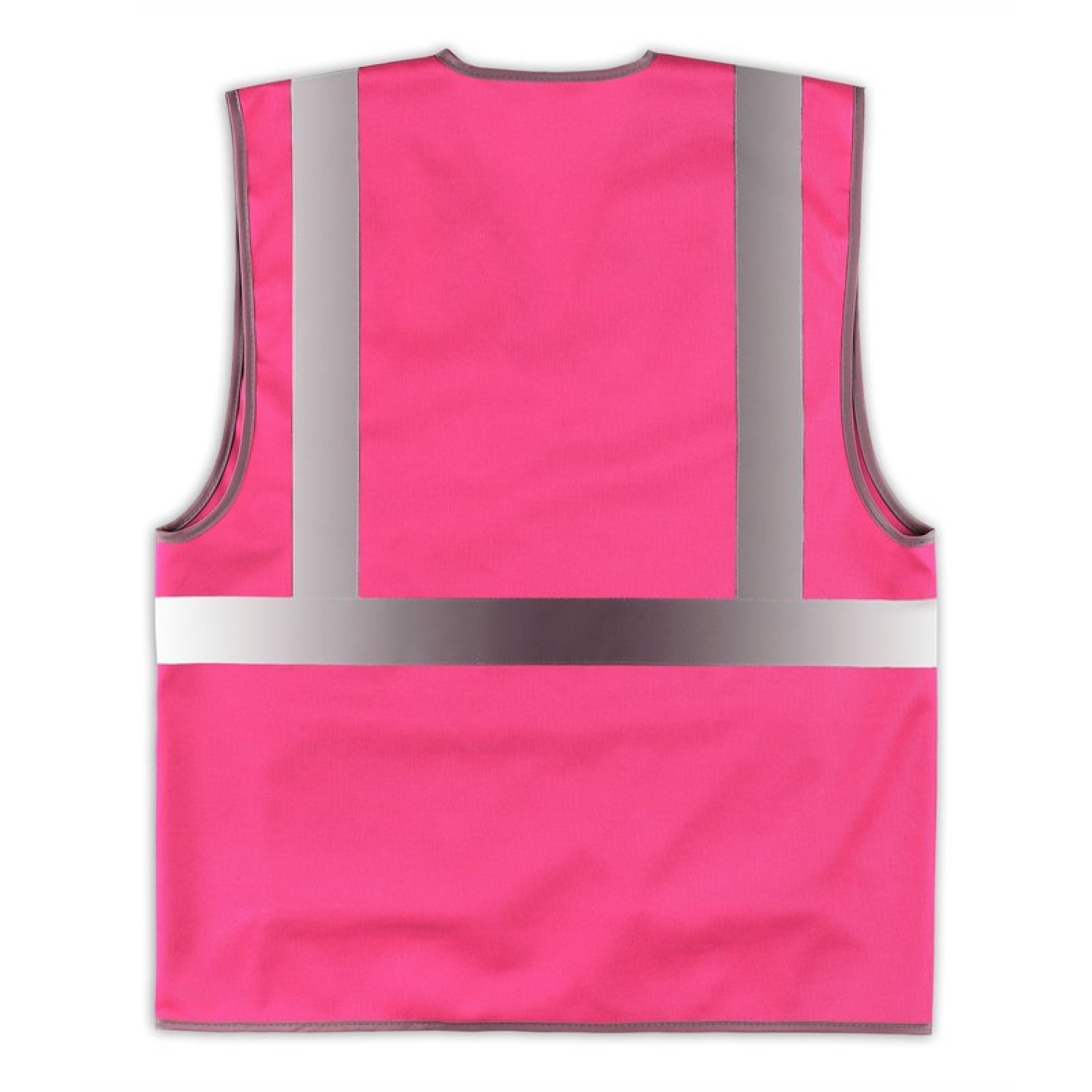 1. Foto Warnweste FUNCTION Reißverschluss und Taschen mit Druck (Farbe: pink Größe: S)