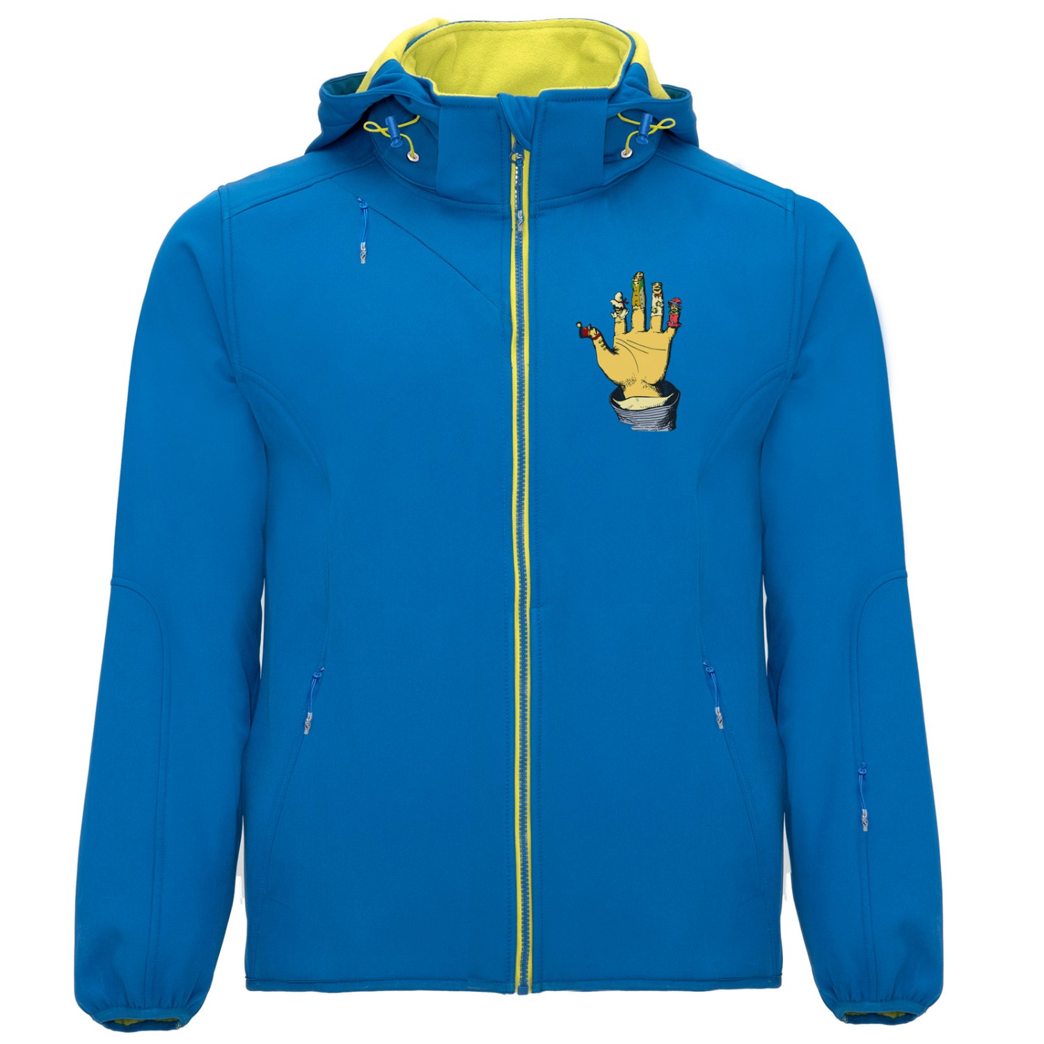 2. Foto Softshell Jacke Siberia Arbeitsjacke 2-lagig mit Kapuze (Farbe: royal blau Größe: S)