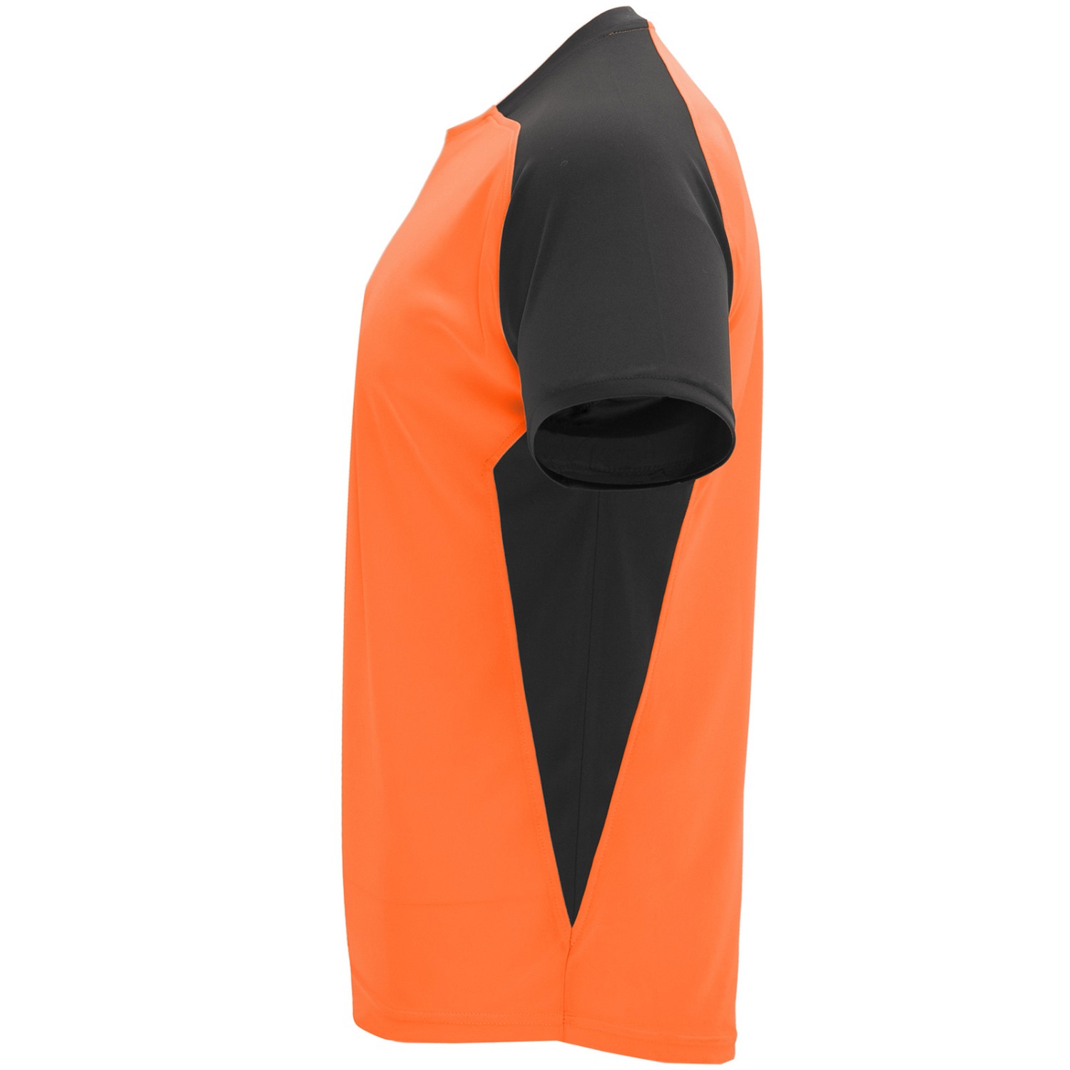 2. Foto Trikot Sportshirt BUGATTI Orange-Schwarz Kinder 16 Jahre mit Druck