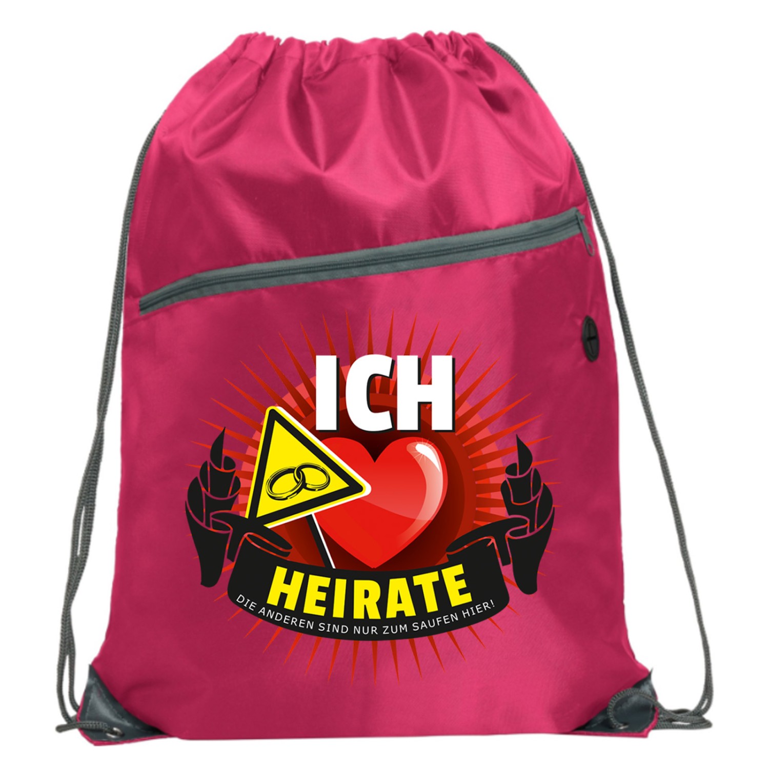 Rucksack BRAUT Gymbag JGA Junggesellinnenabschied Tasche Beutel