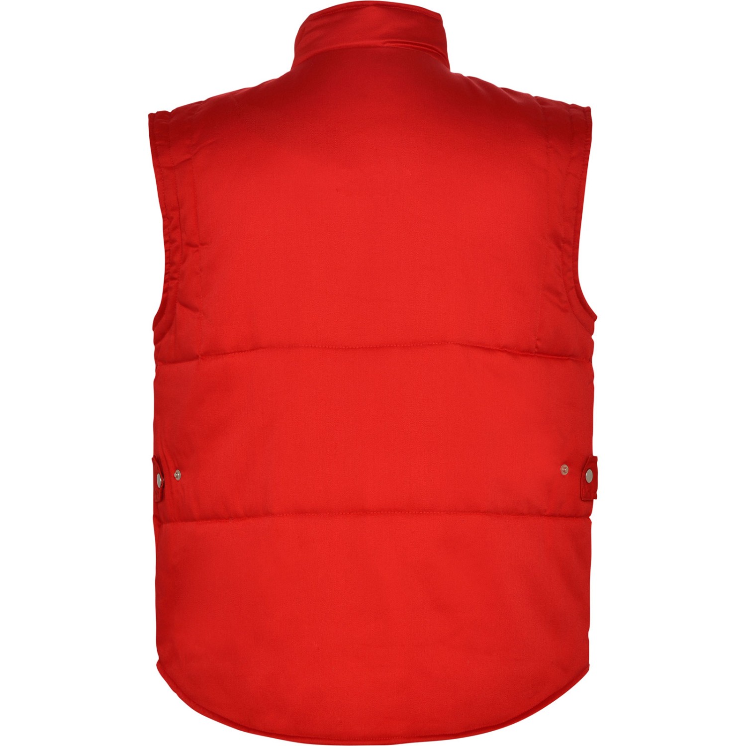 1. Foto Weste ALMANZOR Rot Arbeitsweste warm Größe S mit Druck