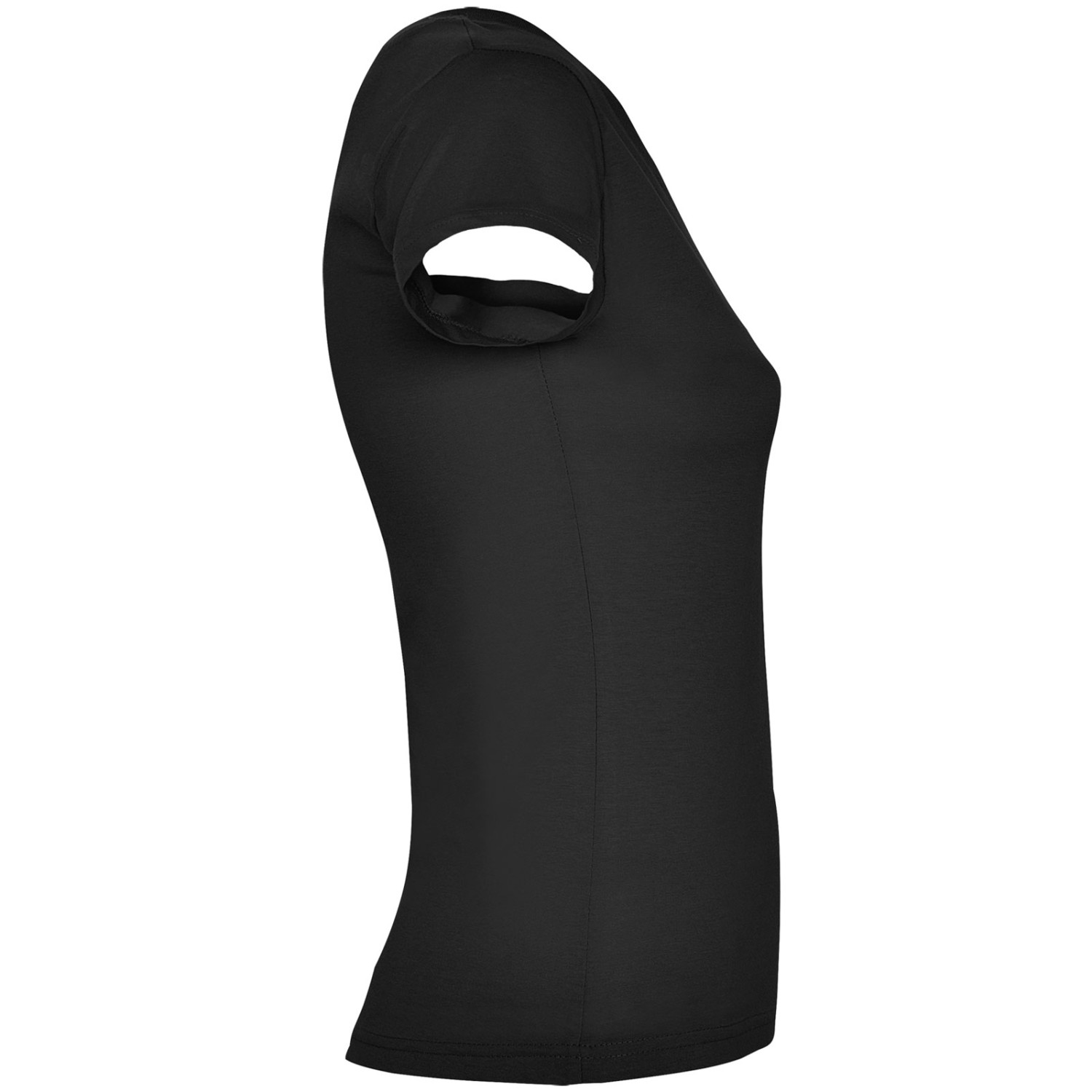2. Foto Shirt VICTORIA V-Ausschnitt Schwarz Ladies Größe XL mit Druck