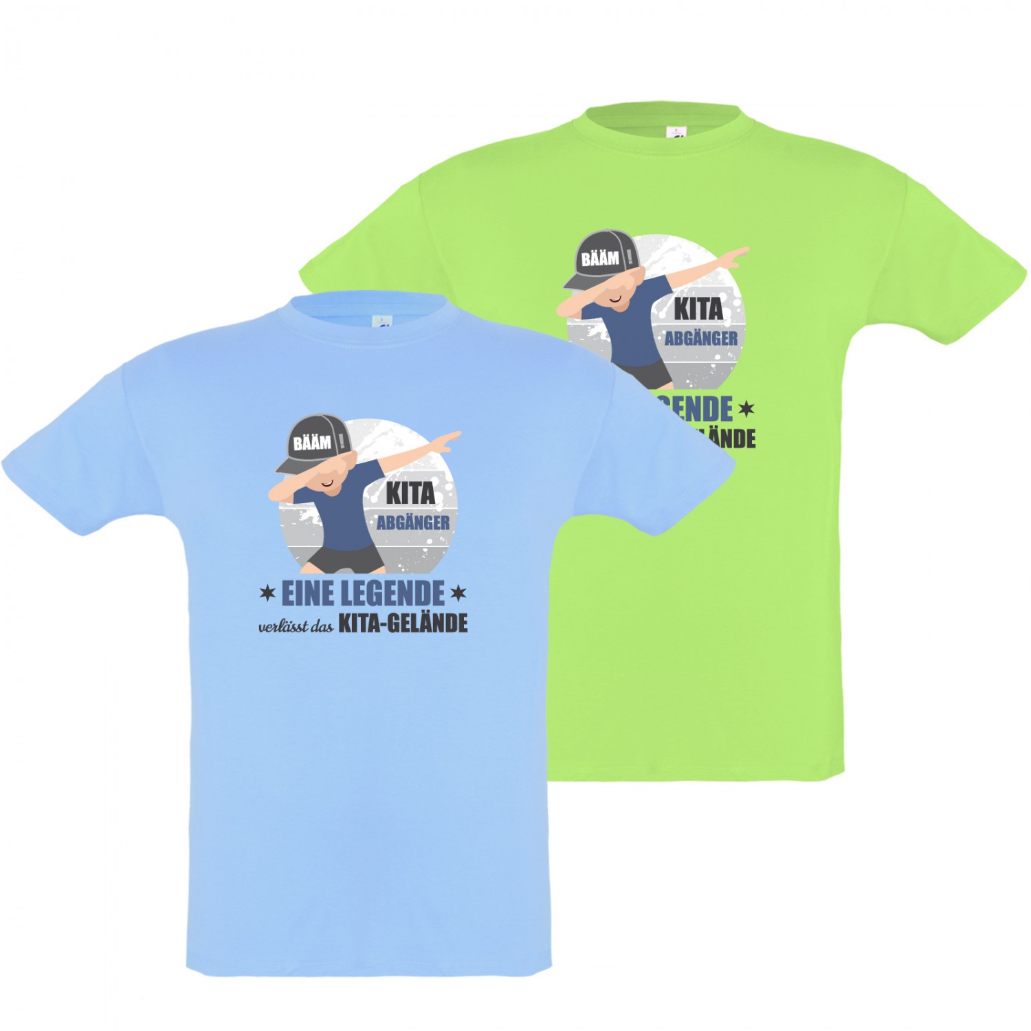 1. Foto T-Shirt Kita Jungs Abgänger Legende Shirt Kindegarten (Farbe: skyblau Größe: 130/140)