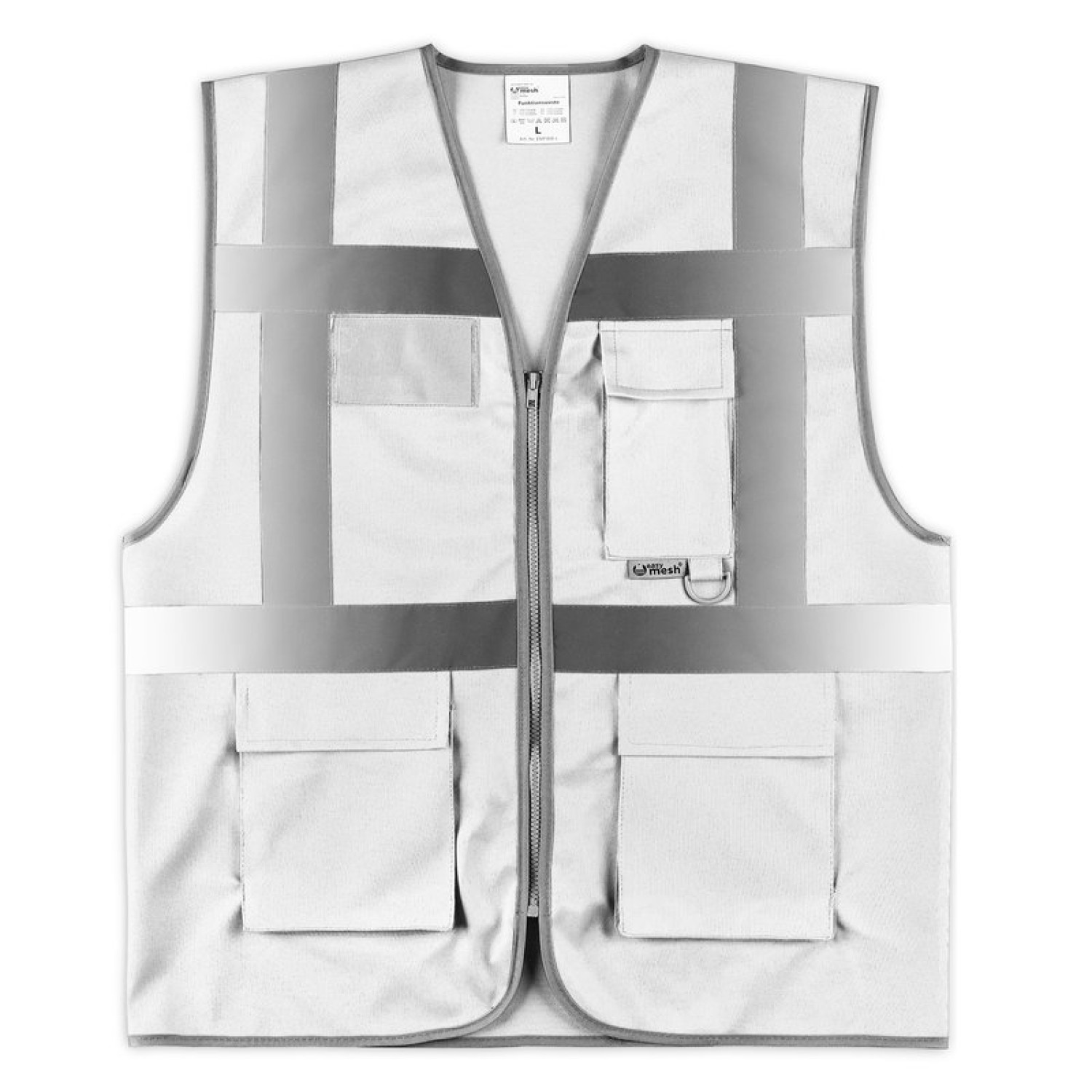 0. Foto Warnweste FUNCTION mit Druck weiß Größe 5XL