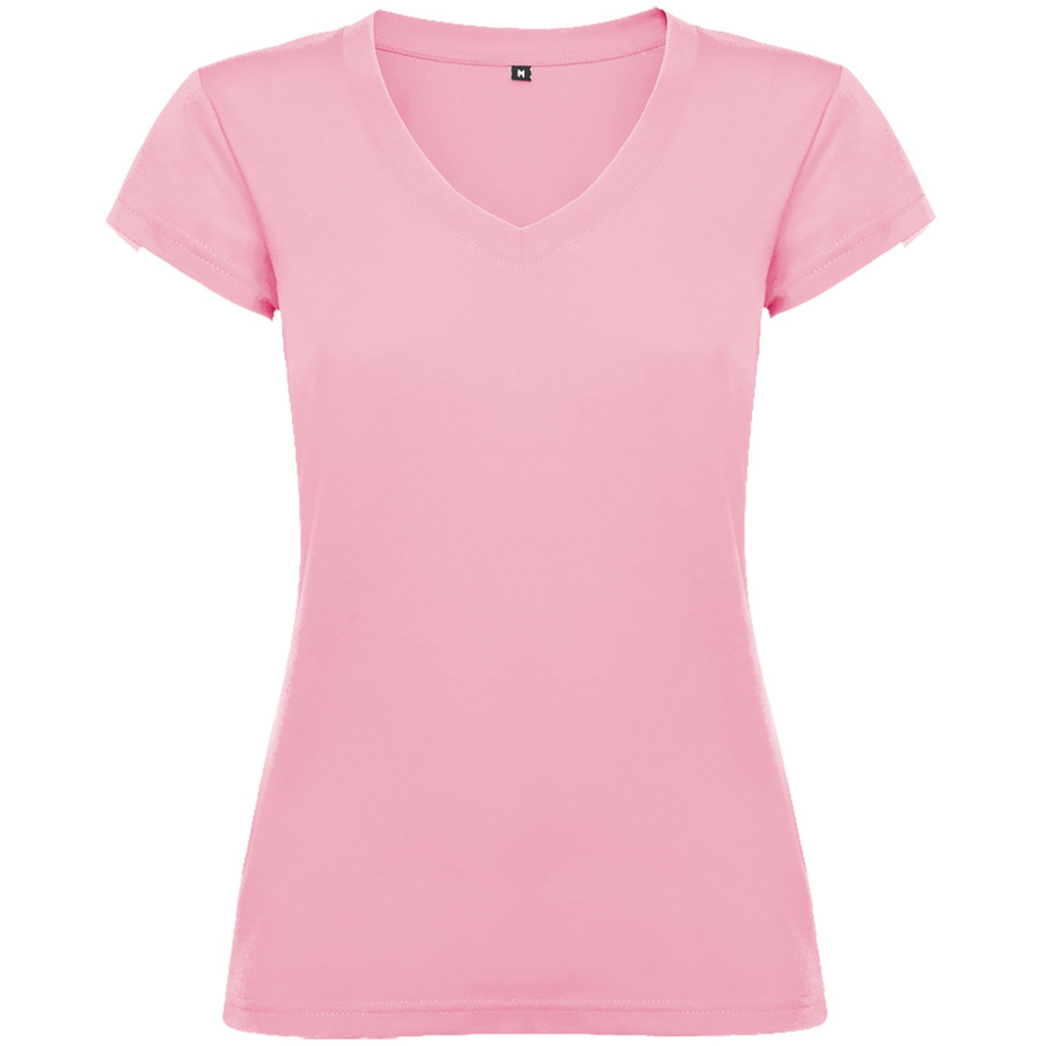 0. Foto Shirt VICTORIA V-Ausschnitt Rosa Ladies Größe XL mit Druck