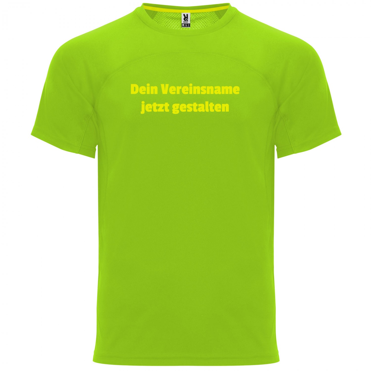 0. Foto Funktions-T-Shirt MONACO leicht für Beruf Sport Freizeit mit Druck (Farbe: hellgrün Größe: 3XL)