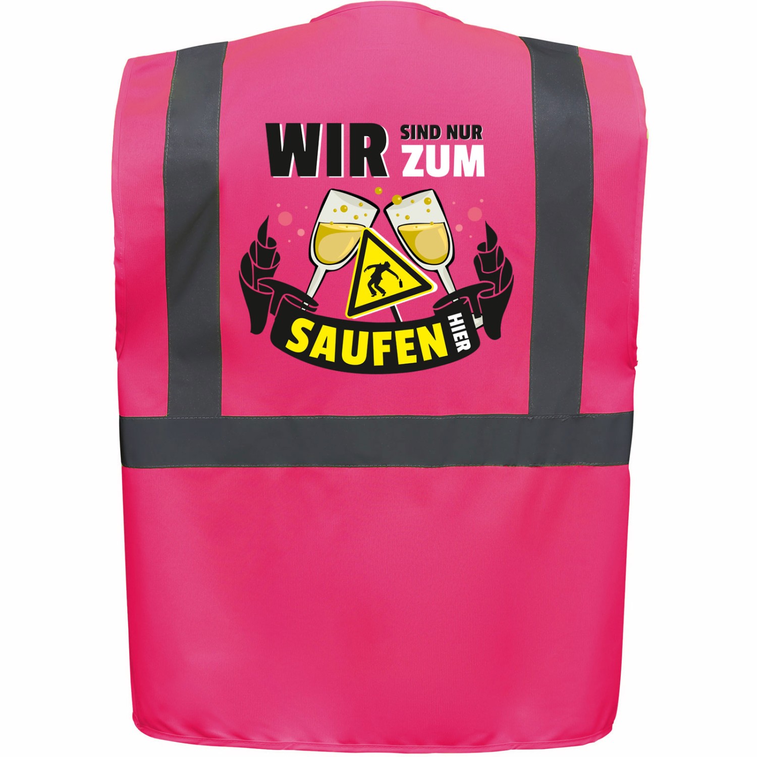 0. Foto Weste JGA Warnweste TEAM Junggesellenabschied Hochzeit mit Taschen Größe XL