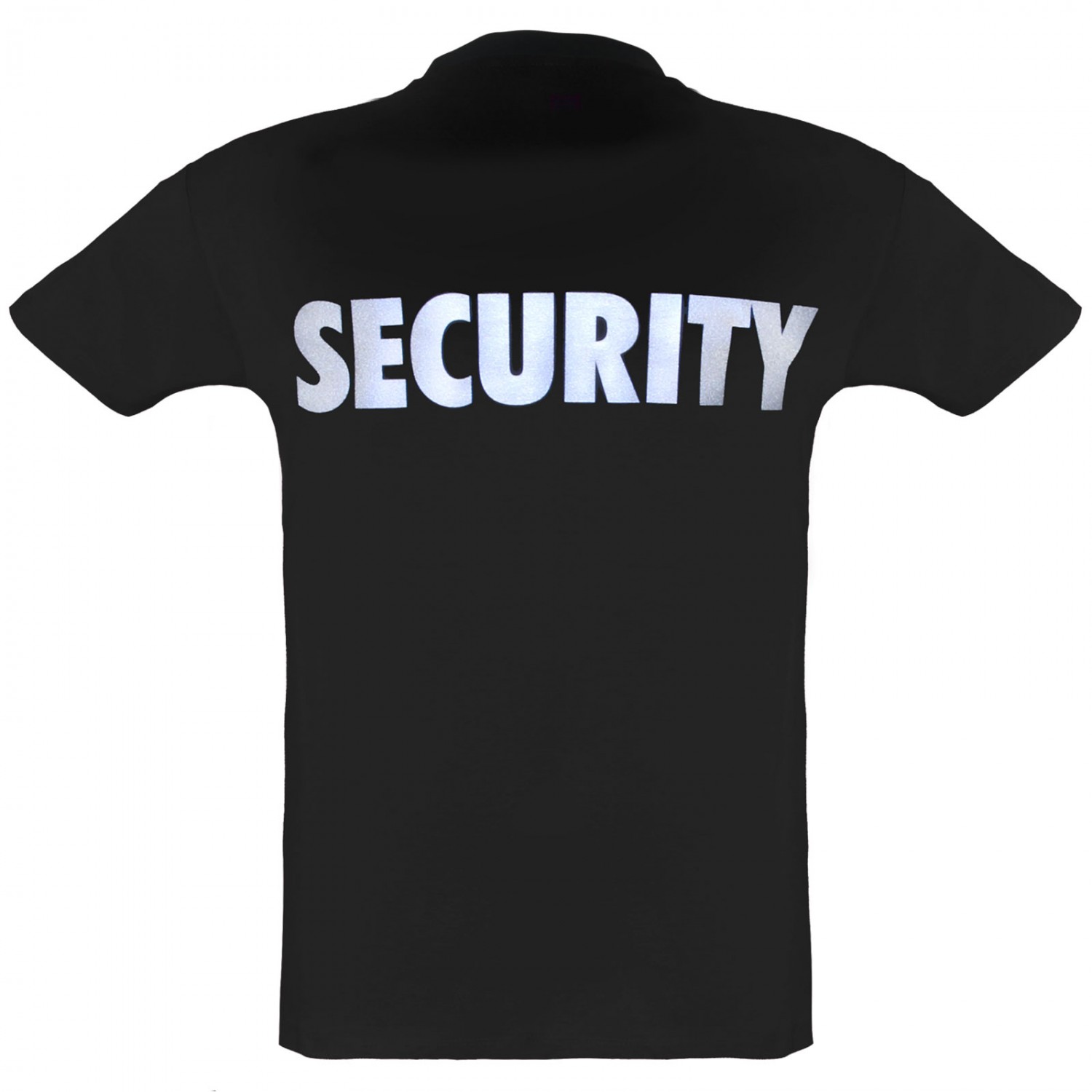0. Foto T-Shirt mit Aufdruck Security schwarz XL