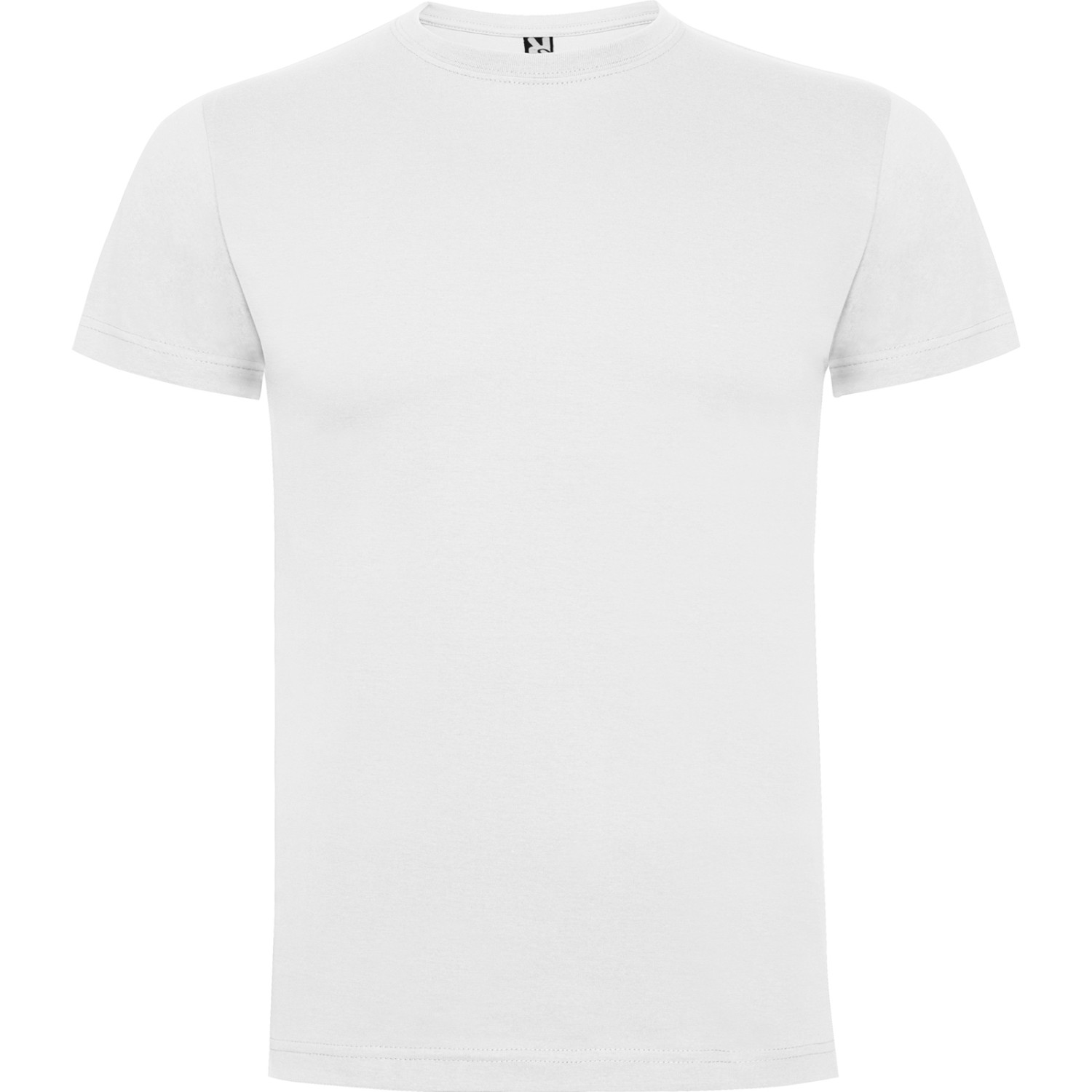 T-Shirt DOGO Premium Schwarz Größe L Roly Markenshirt Weiß