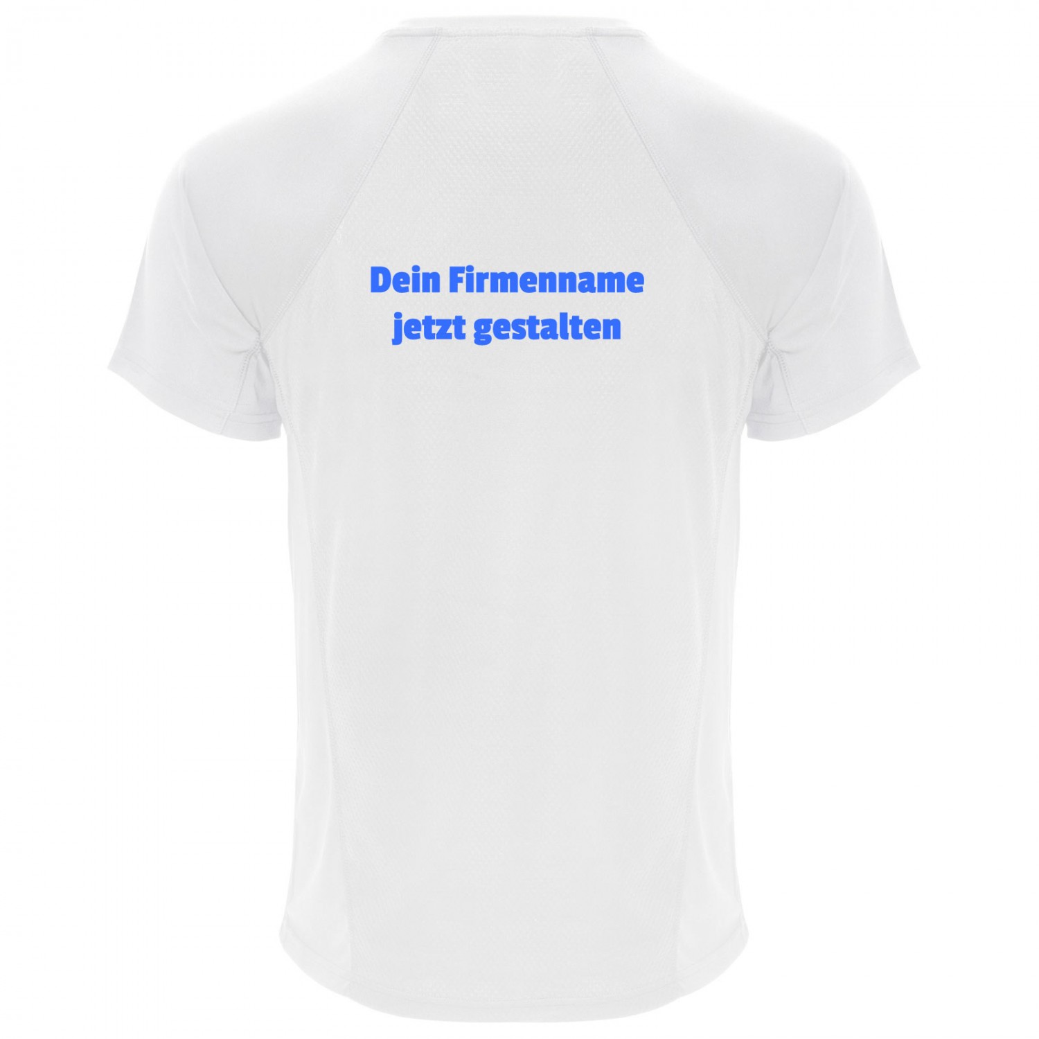 1. Foto Funktions-T-Shirt MONACO leicht für Beruf Sport Freizeit mit Druck (Farbe: weiß Größe: S)