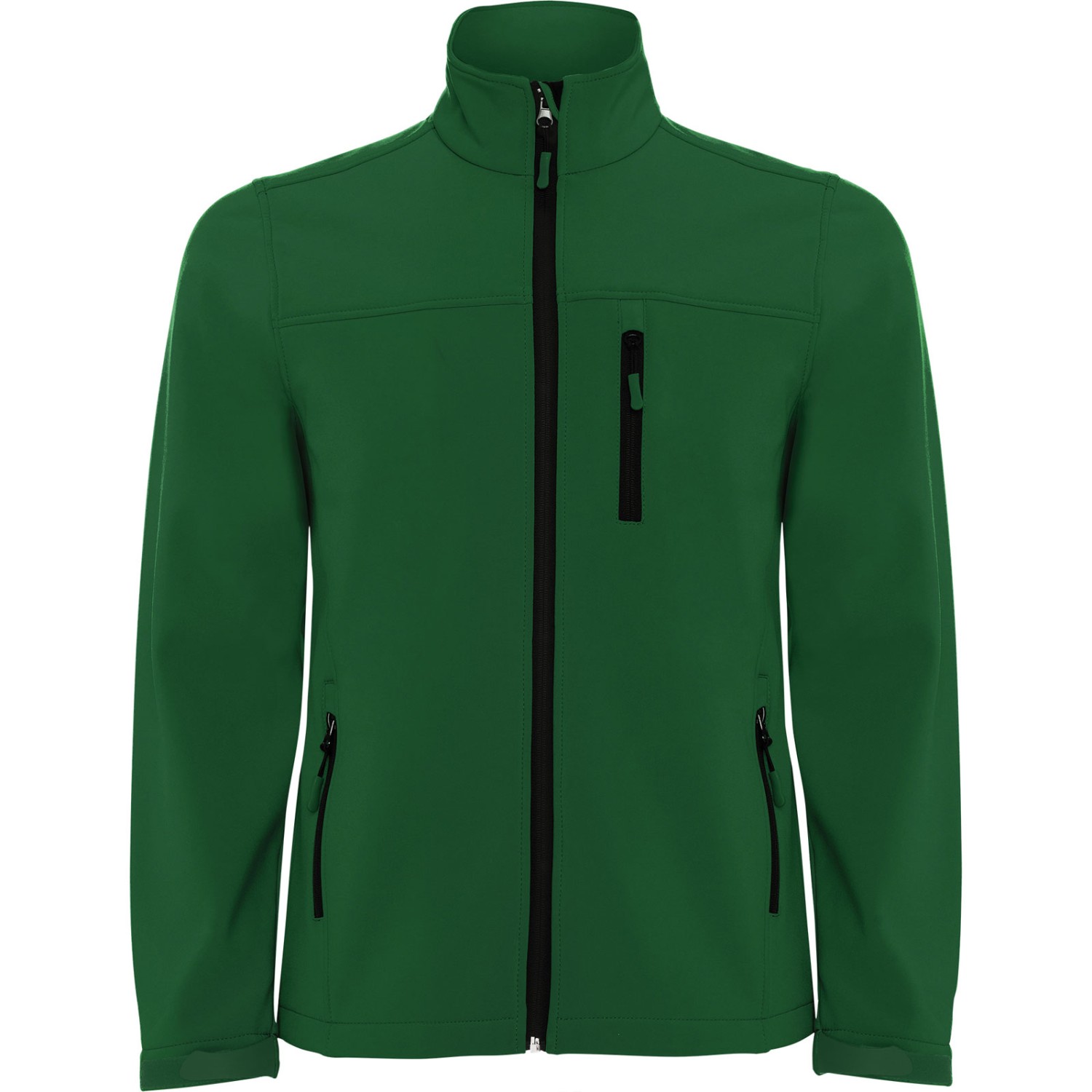 0. Foto Softshell Jacke ANTARTIDA Flaschengrün S Arbeitsjacke mit Logo Text Druck