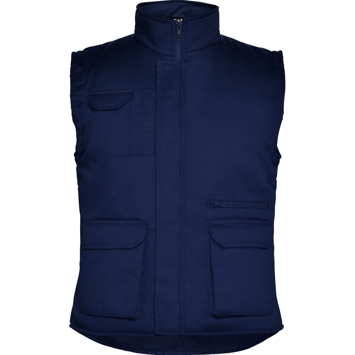 Weste ALMANZOR Blau Arbeitsweste warm Größe M mit Druck navy blau