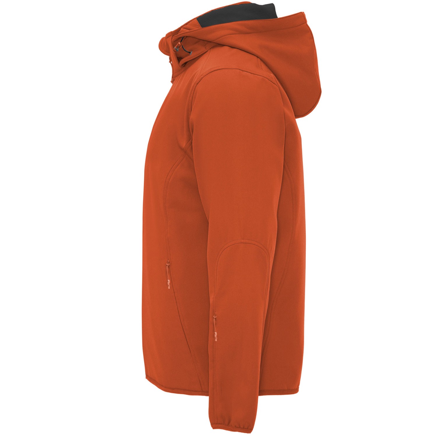 2. Foto Softshell Jacke Siberia Kapuze Orange M farbigbedrucken lassen