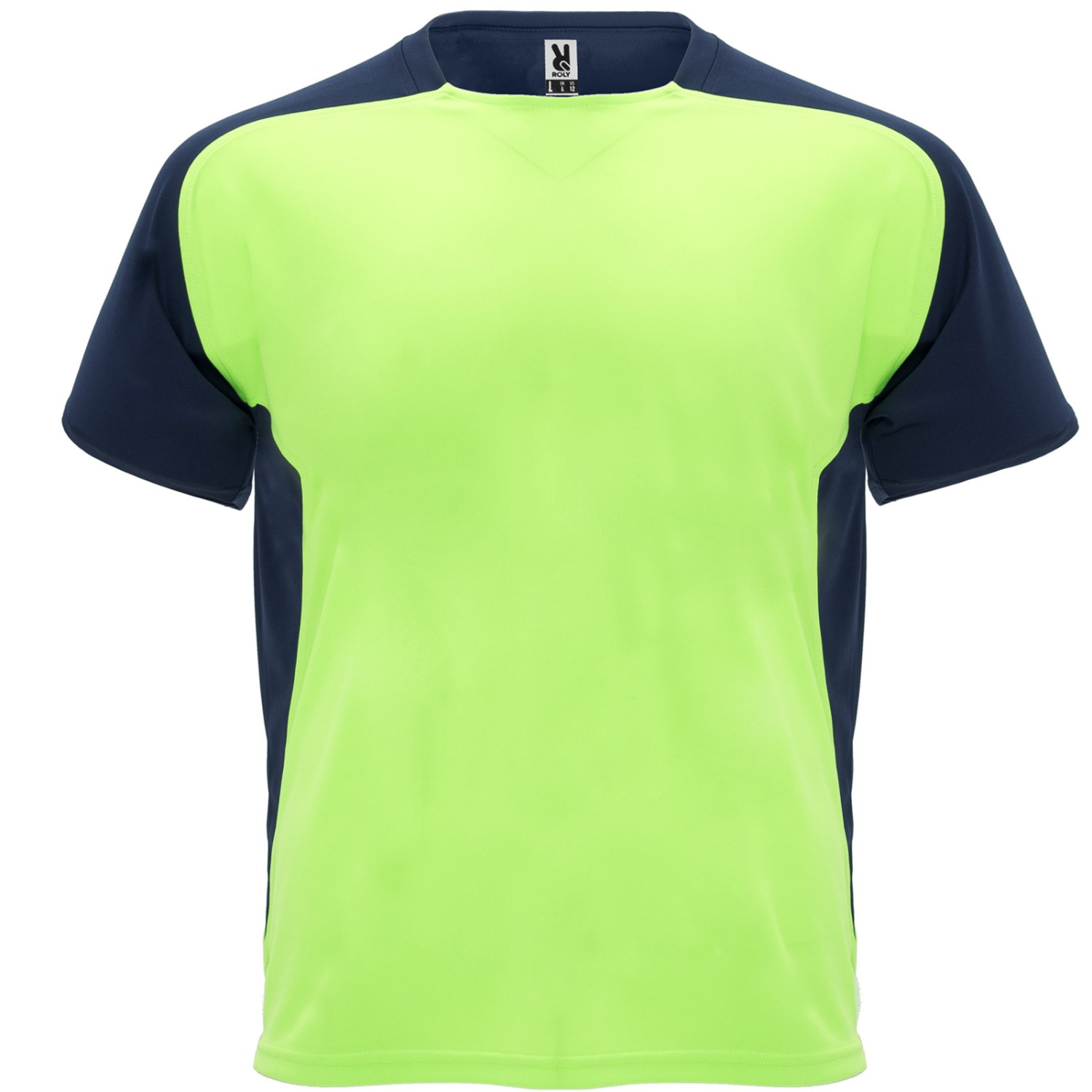 0. Foto Trikot Sportshirt BUGATTI Hellgrün-Schwarz Größe XXL mit Druck